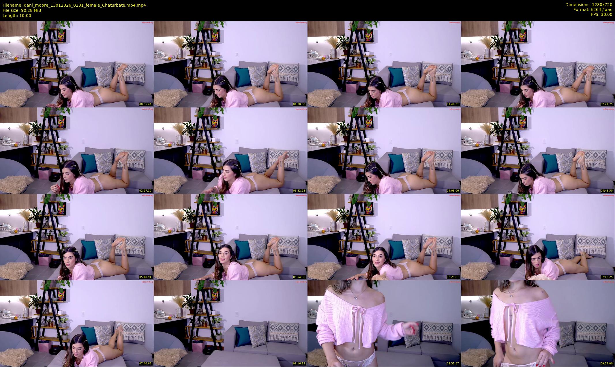 dani_moore — 10 minute Chaturbate female cam show recording, 720p, Jan 13, 2026