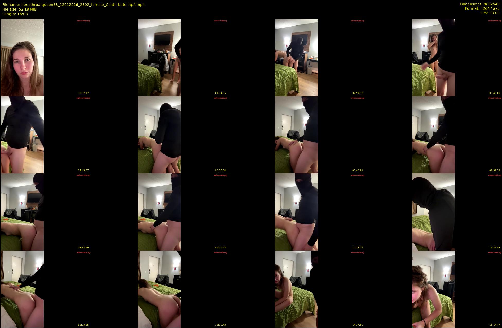 deepthroatqueen33 — 17 minute Chaturbate female cam show recording, 480p, Jan 12, 2026