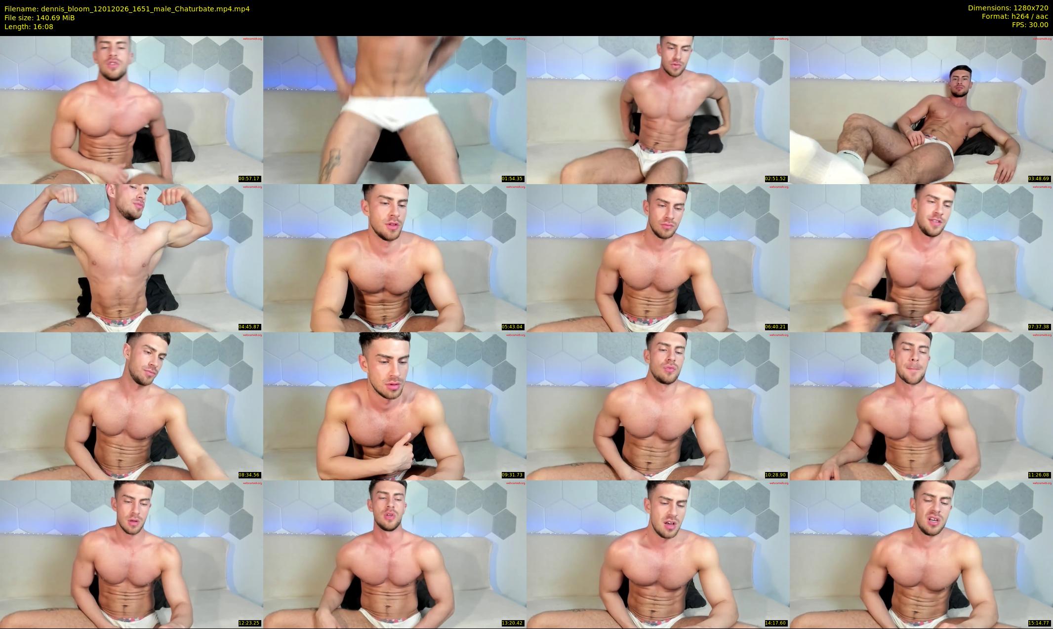 dennis_bloom — 17 minute Chaturbate male cam show recording, 720p, Jan 12, 2026