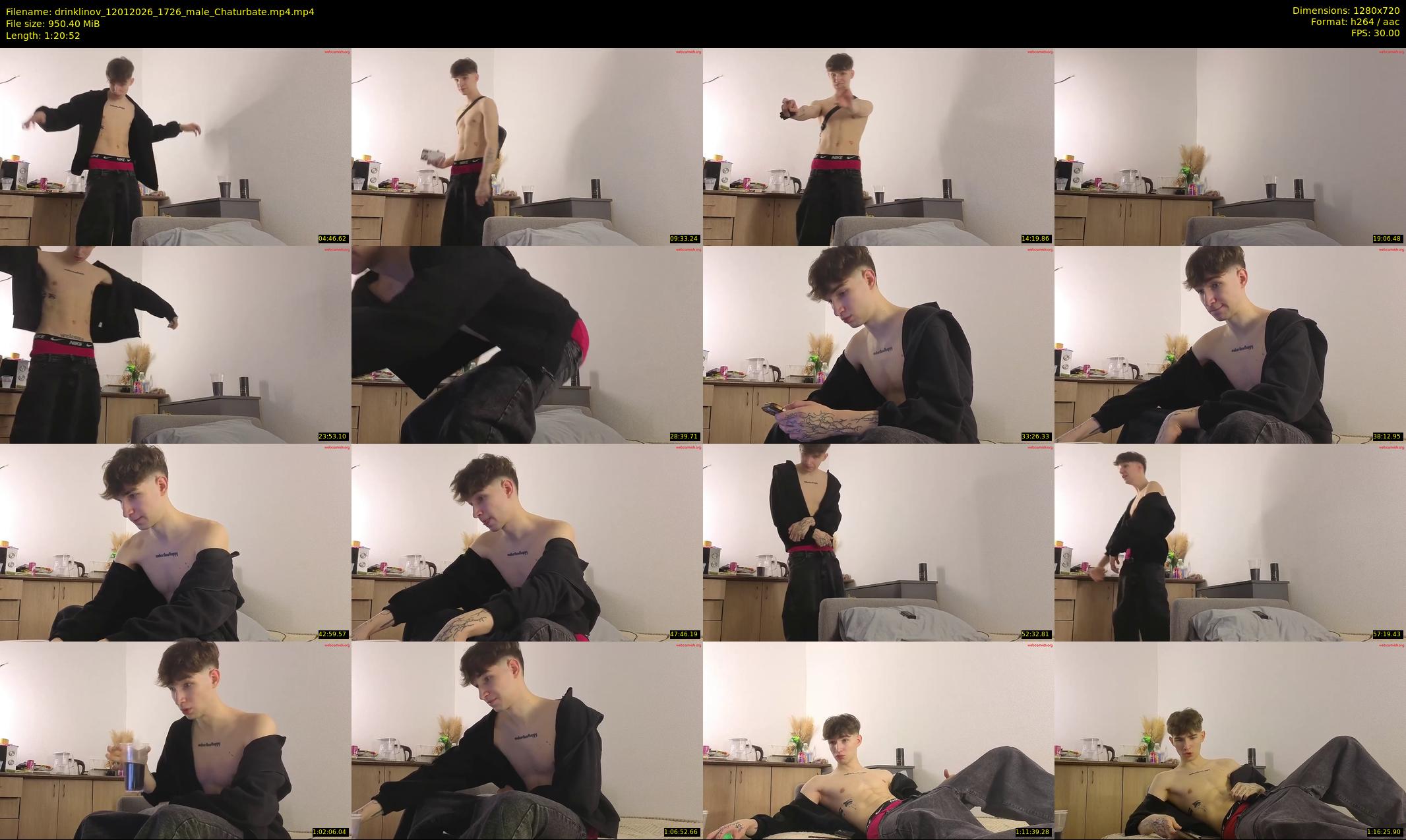 drinklinov — 81 minute Chaturbate male cam show recording, 720p, Jan 12, 2026