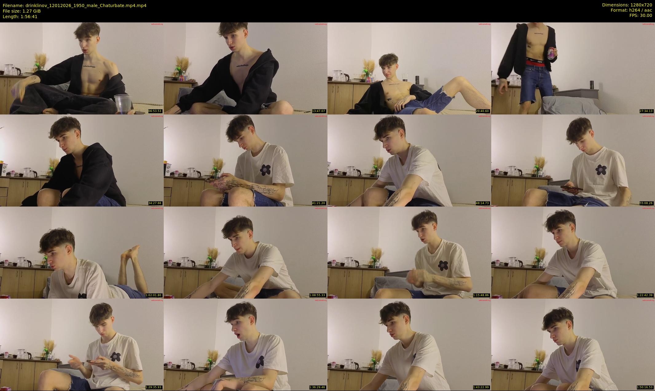 drinklinov — 117 minute Chaturbate male cam show recording, 720p, Jan 12, 2026