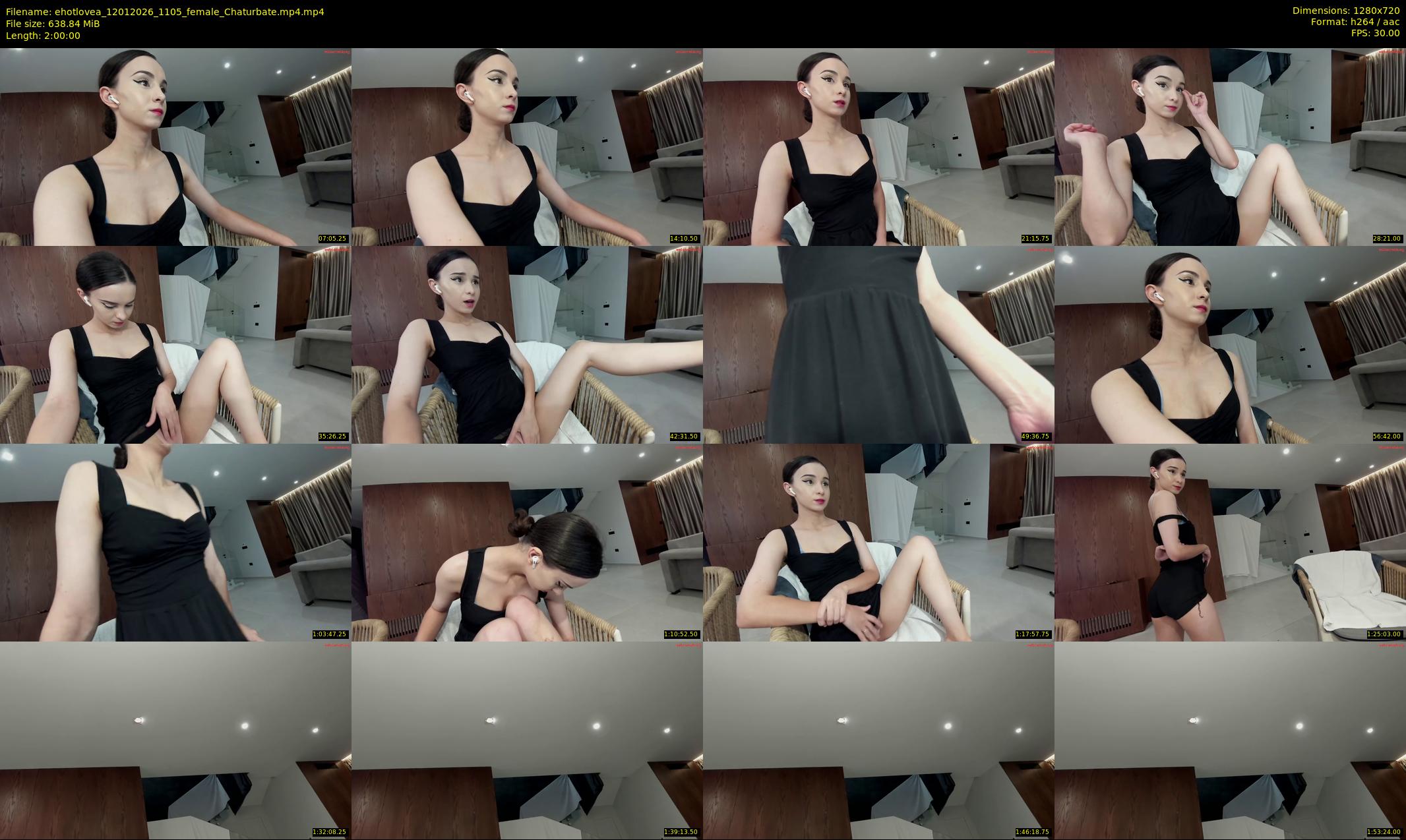 ehotlovea — 120 minute Chaturbate female cam show recording, 720p, Jan 12, 2026
