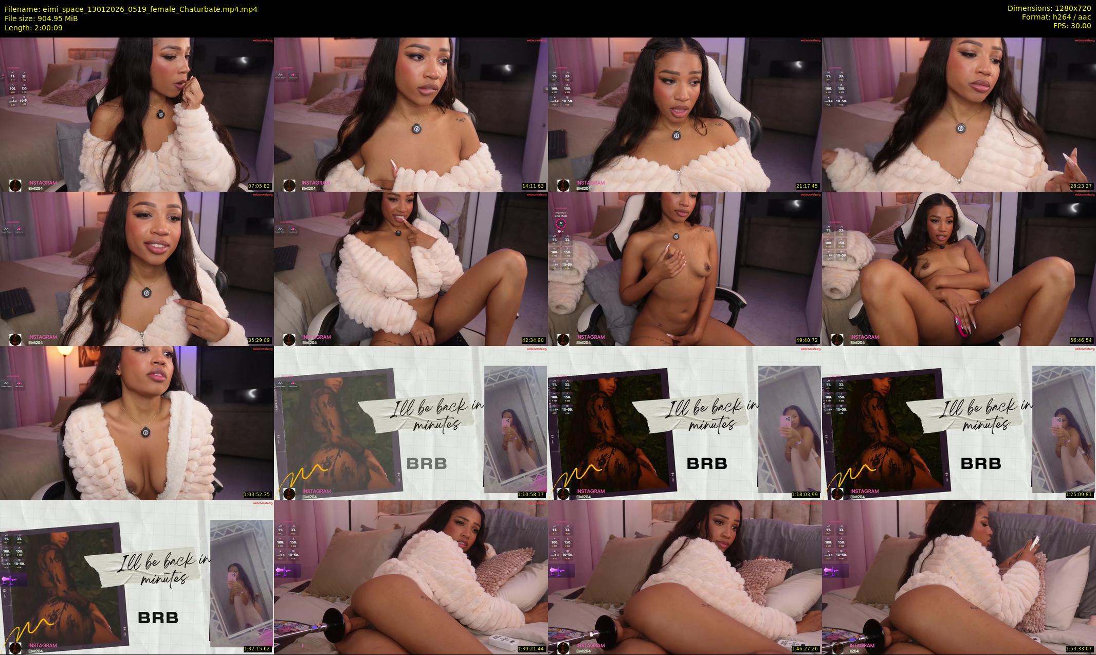 eimi_space — 121 minute Chaturbate female cam show recording, 720p, Jan 13, 2026