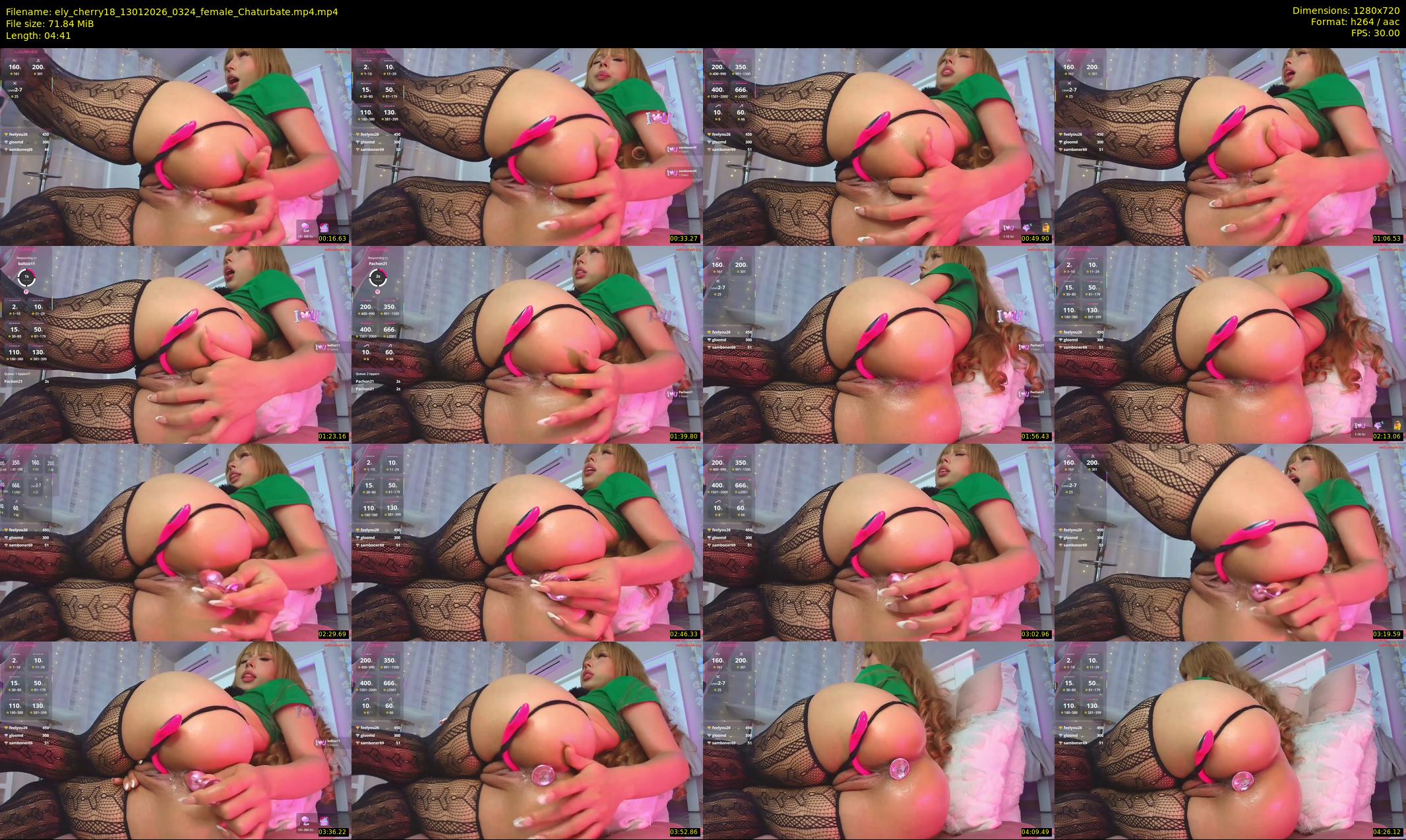 ely_cherry18 — 5 minute Chaturbate female cam show recording, 720p, Jan 13, 2026