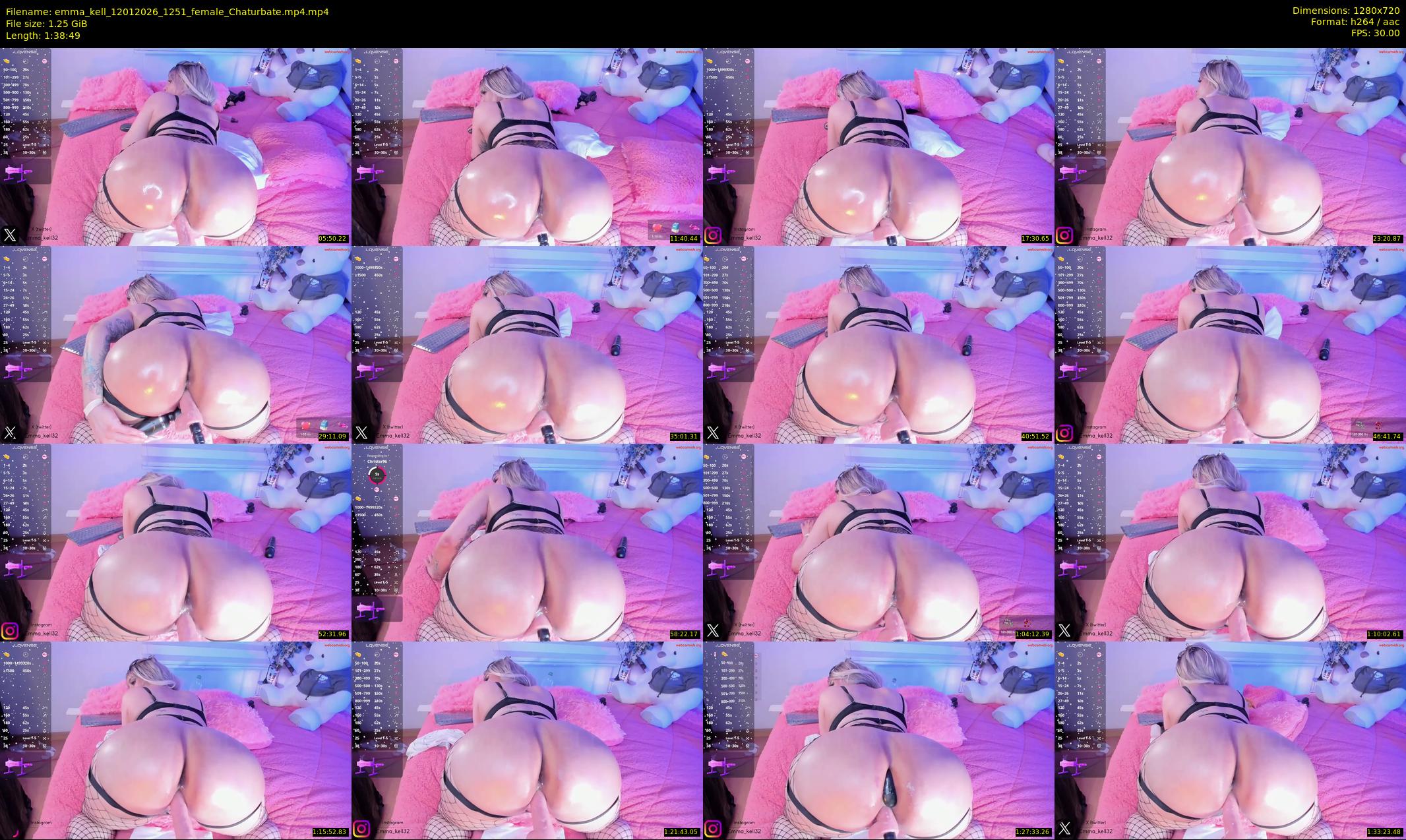 emma_kell — 99 minute Chaturbate female cam show recording, 720p, Jan 12, 2026
