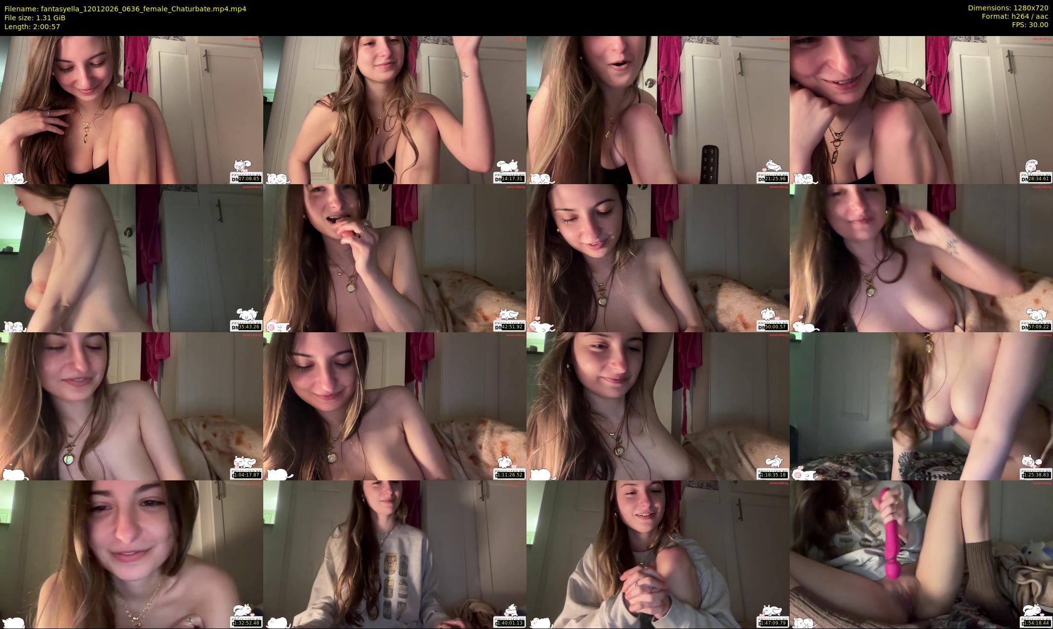 fantasyella — 121 minute Chaturbate female cam show recording, 720p, Jan 12, 2026
