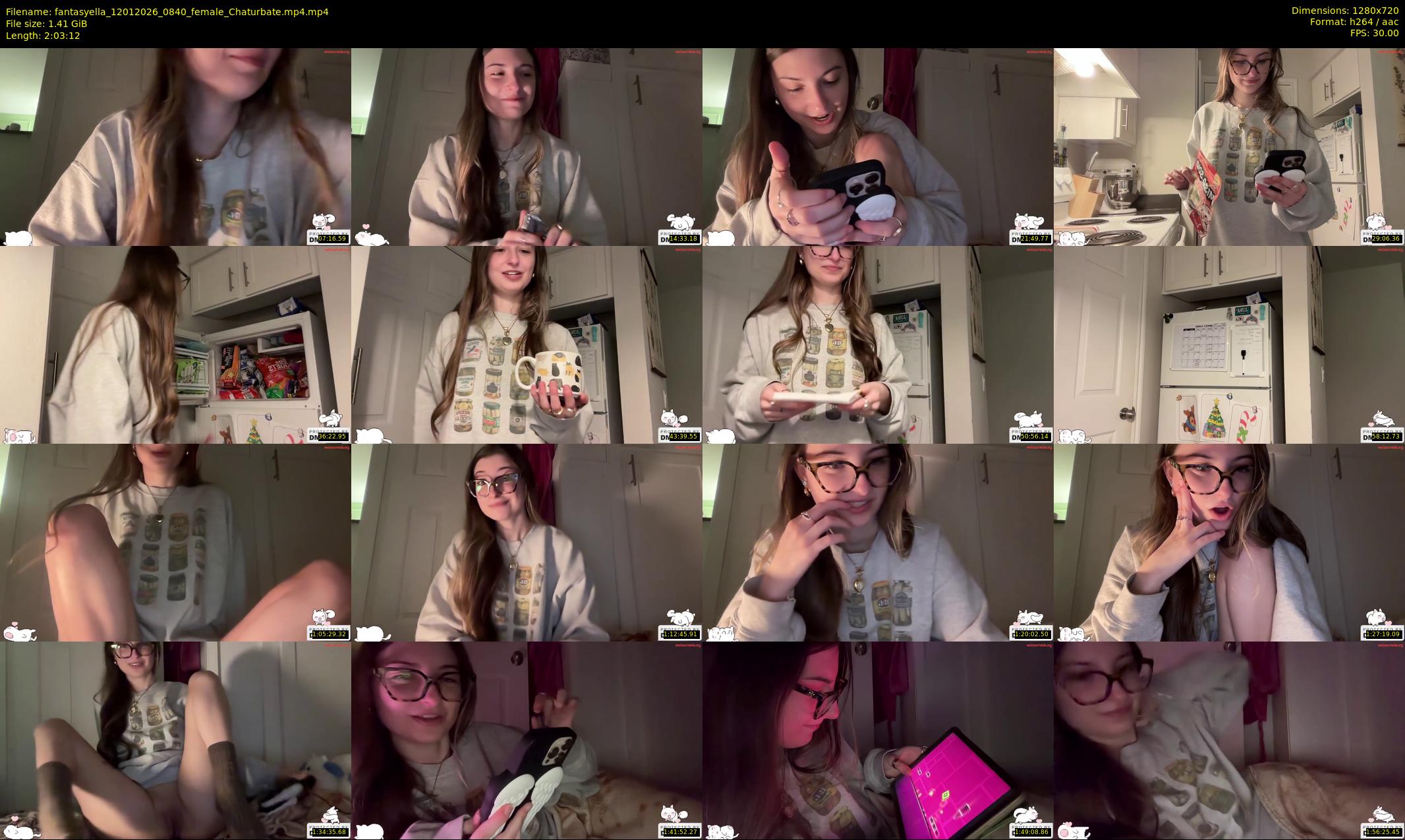 fantasyella — 124 minute Chaturbate female cam show recording, 720p, Jan 12, 2026