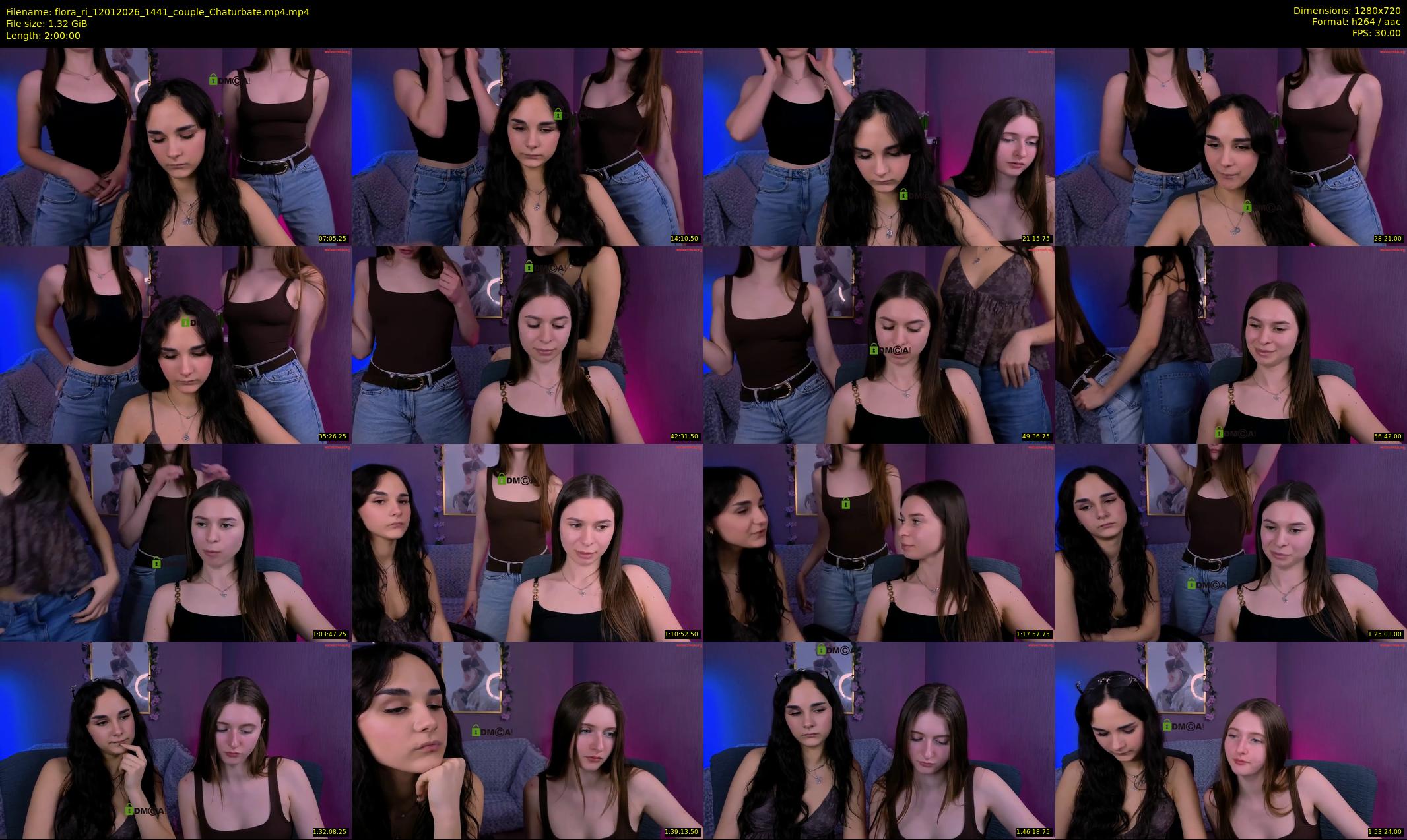flora_ri — 120 minute Chaturbate female cam show recording, 720p, Jan 12, 2026