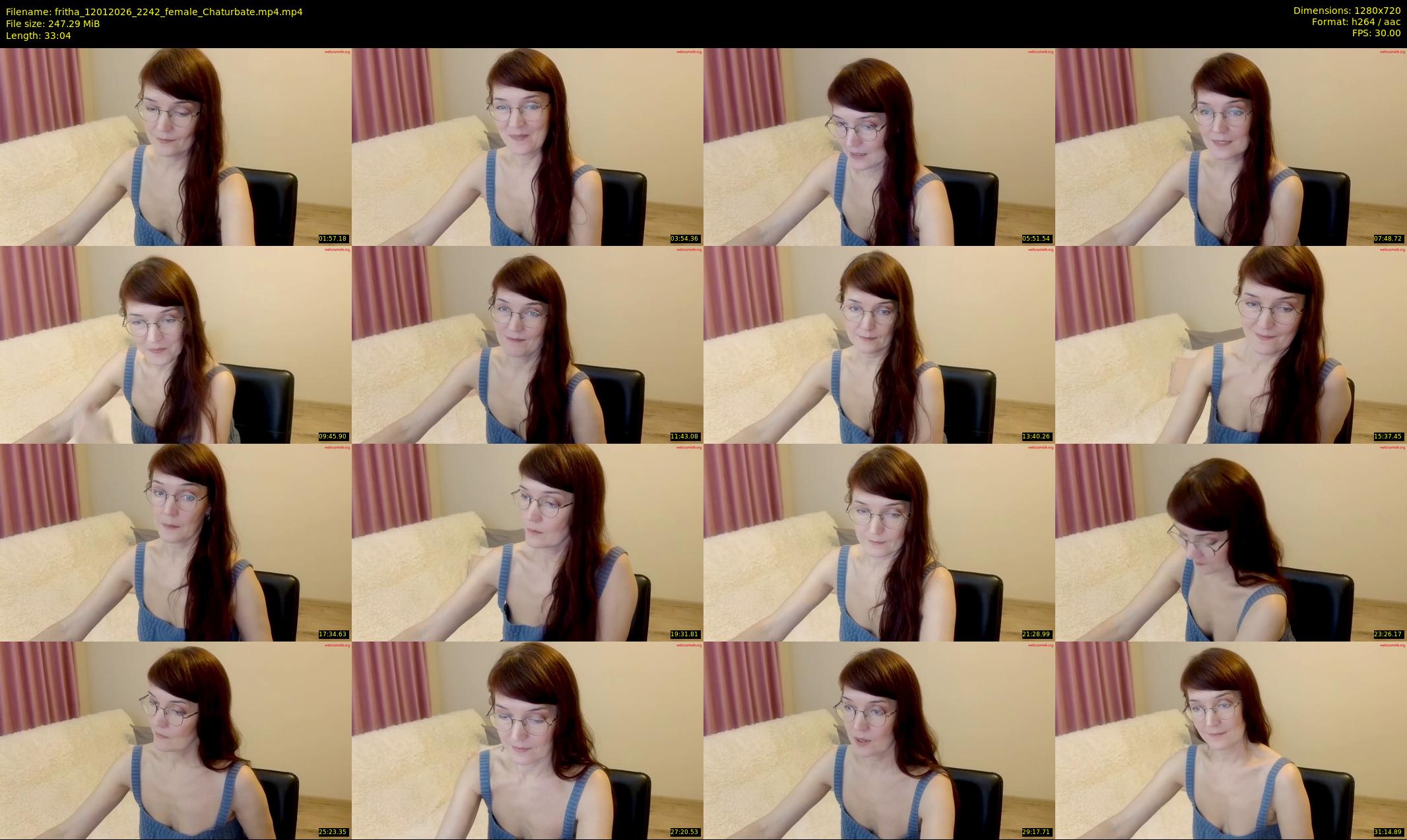 fritha — 34 minute Chaturbate female cam show recording, 720p, Jan 12, 2026