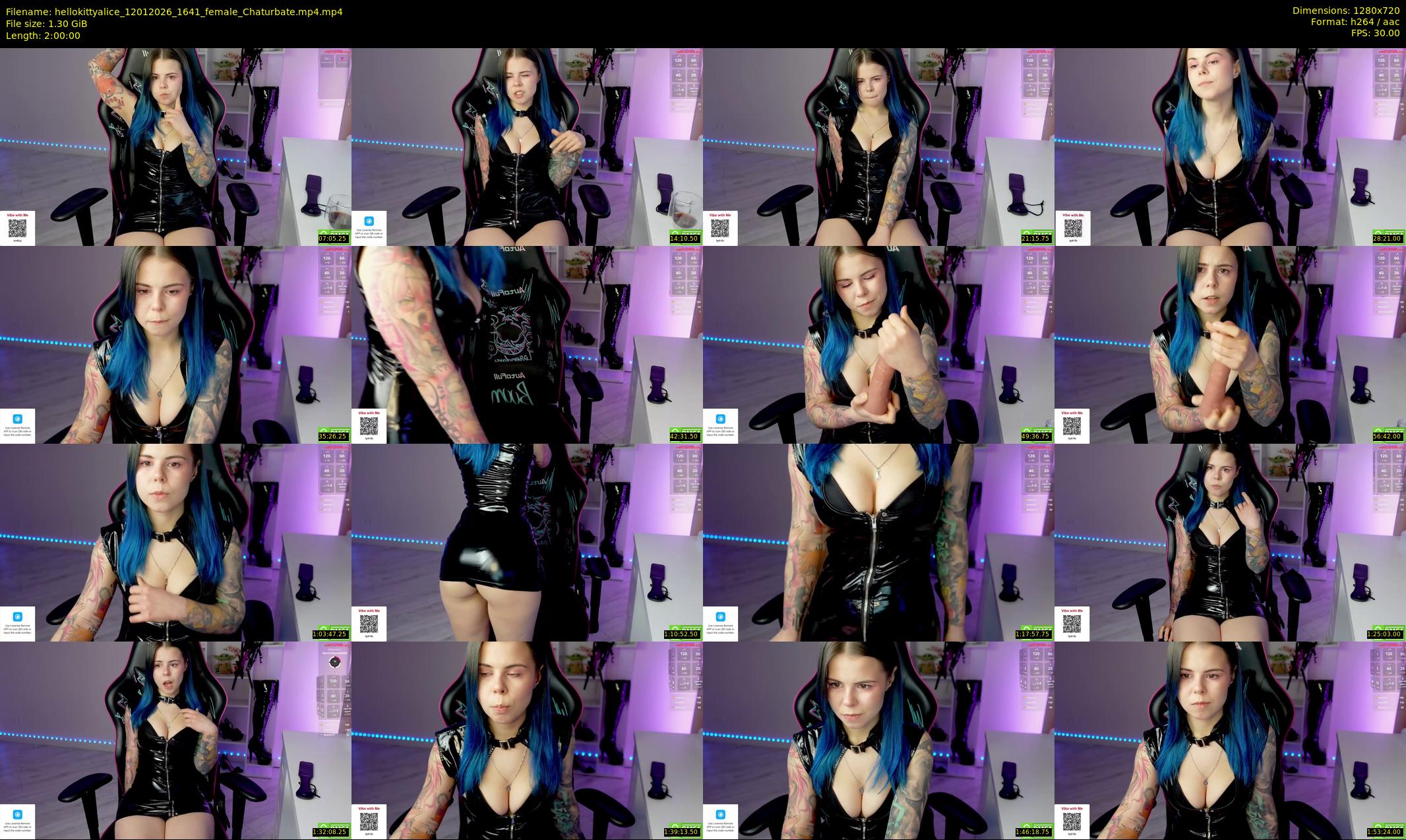 hellokittyalice — 120 minute Chaturbate female cam show recording, 720p, Jan 12, 2026