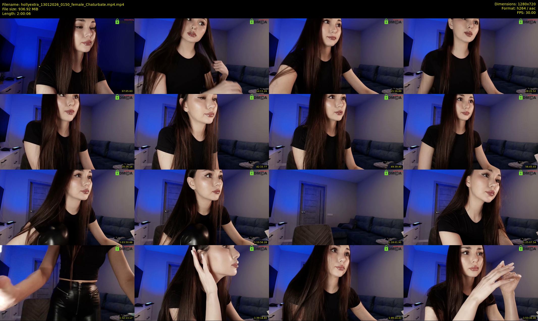 hollyextra — 121 minute Chaturbate female cam show recording, 720p, Jan 13, 2026