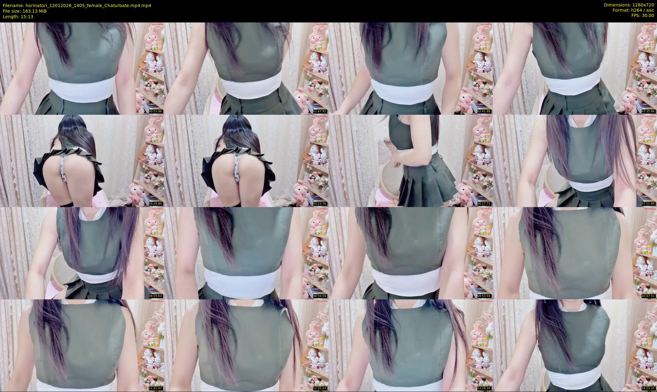 horinatori — 16 minute Chaturbate female cam show recording, 720p, Jan 12, 2026