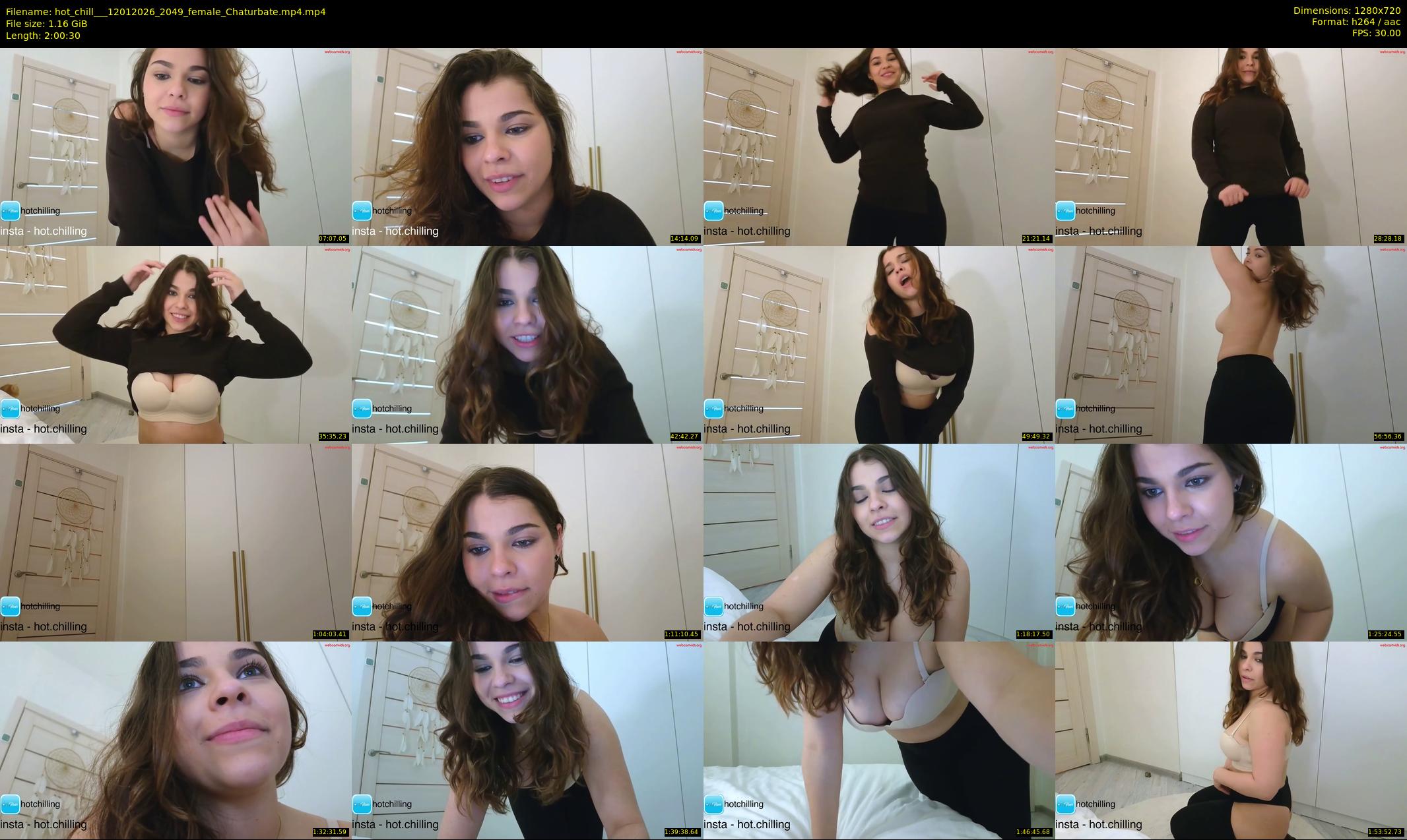 hot_chill__ — 121 minute Chaturbate female cam show recording, 720p, Jan 12, 2026