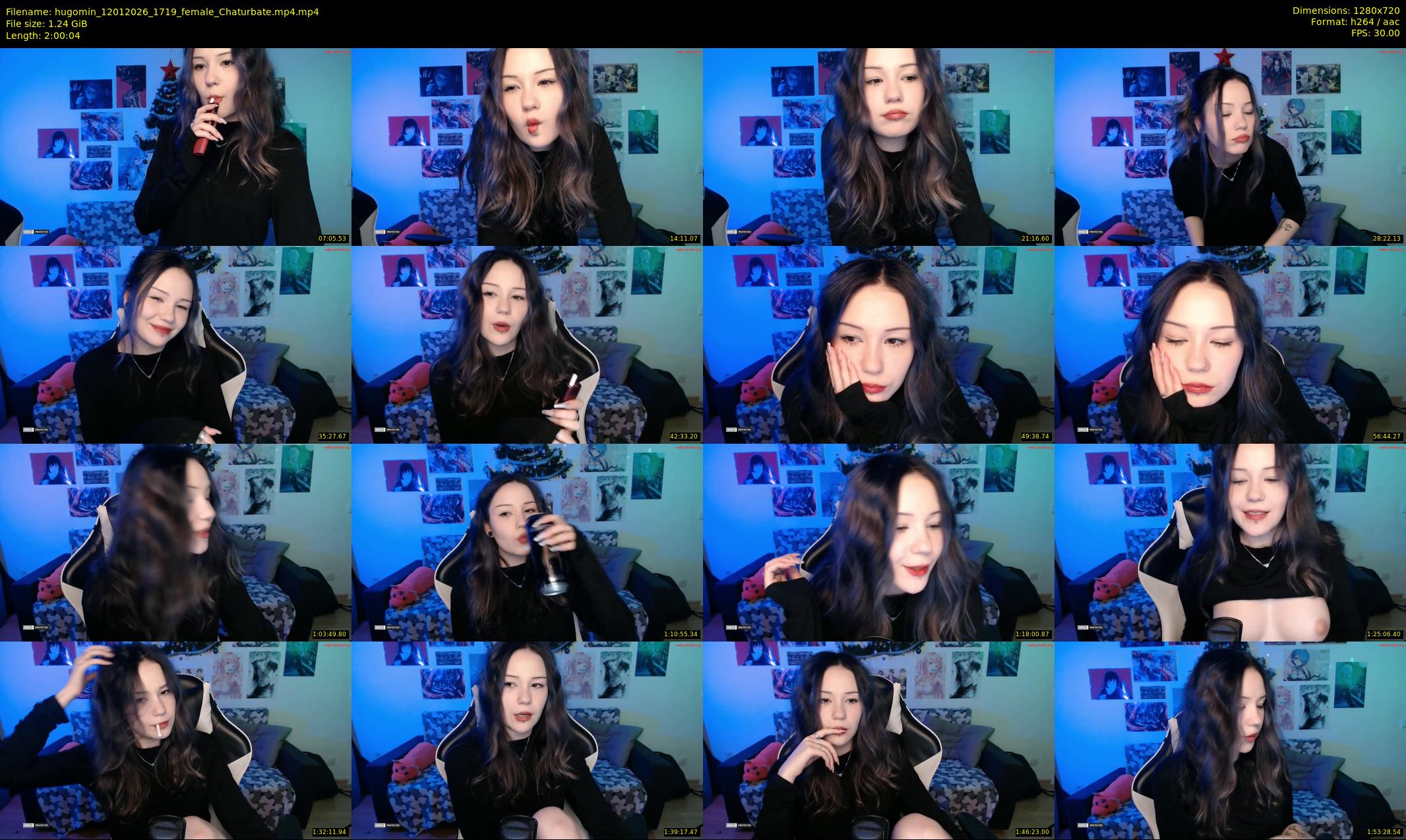 hugomin — 121 minute Chaturbate female cam show recording, 720p, Jan 12, 2026