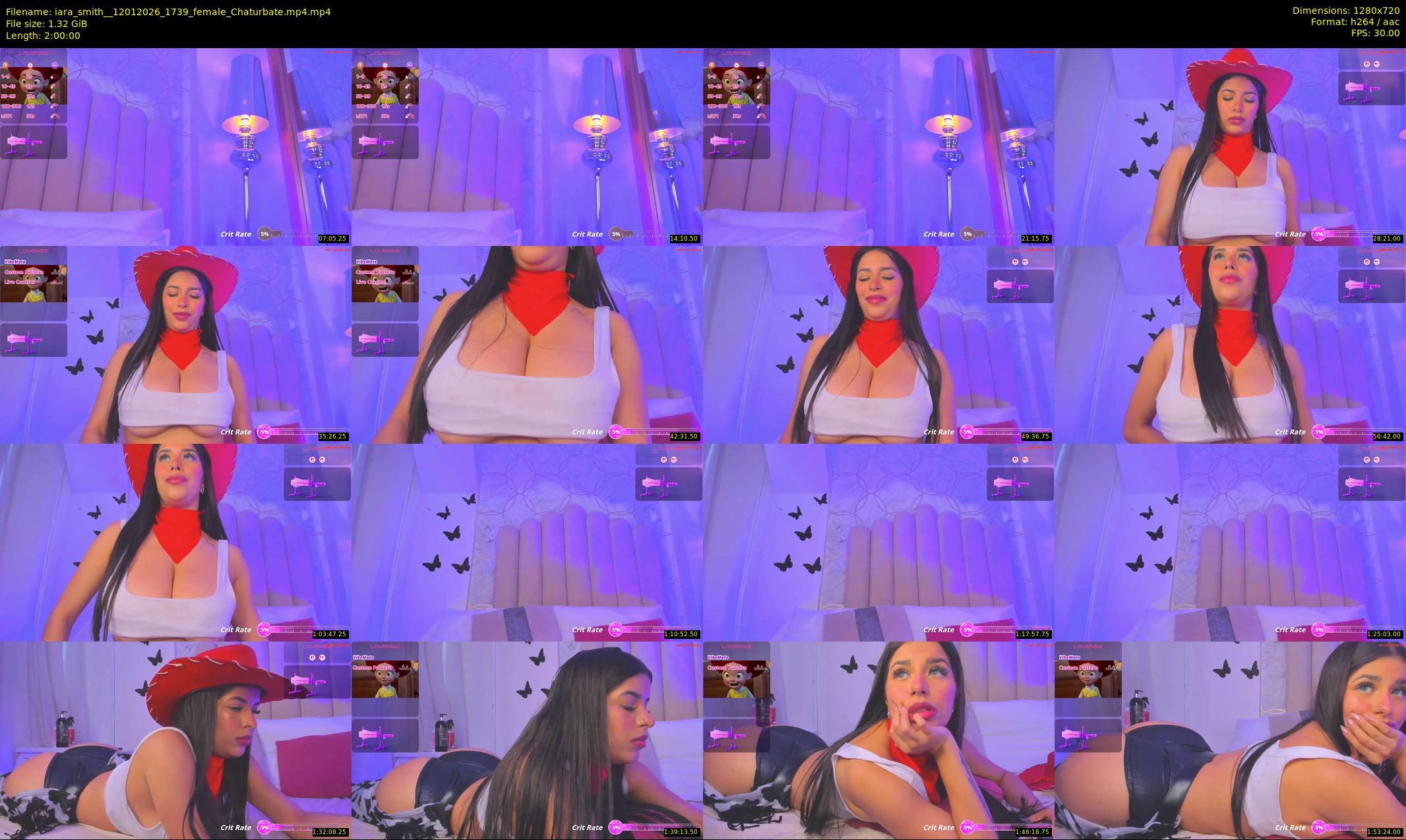 iara_smith_ — 120 minute Chaturbate female cam show recording, 720p, Jan 12, 2026