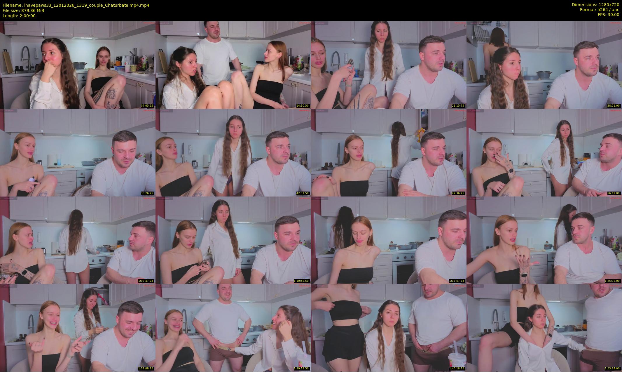 ihavepaws33 — 120 minute Chaturbate couple cam show recording, 720p, Jan 12, 2026