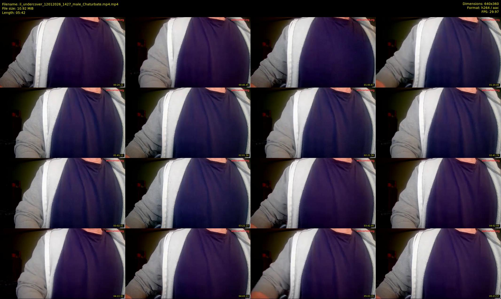 il_undercover — 6 minute Chaturbate male cam show recording, 360p, Jan 12, 2026