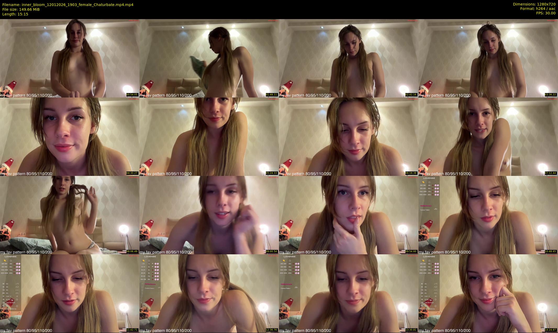 inner_bloom — 16 minute Chaturbate female cam show recording, 720p, Jan 12, 2026