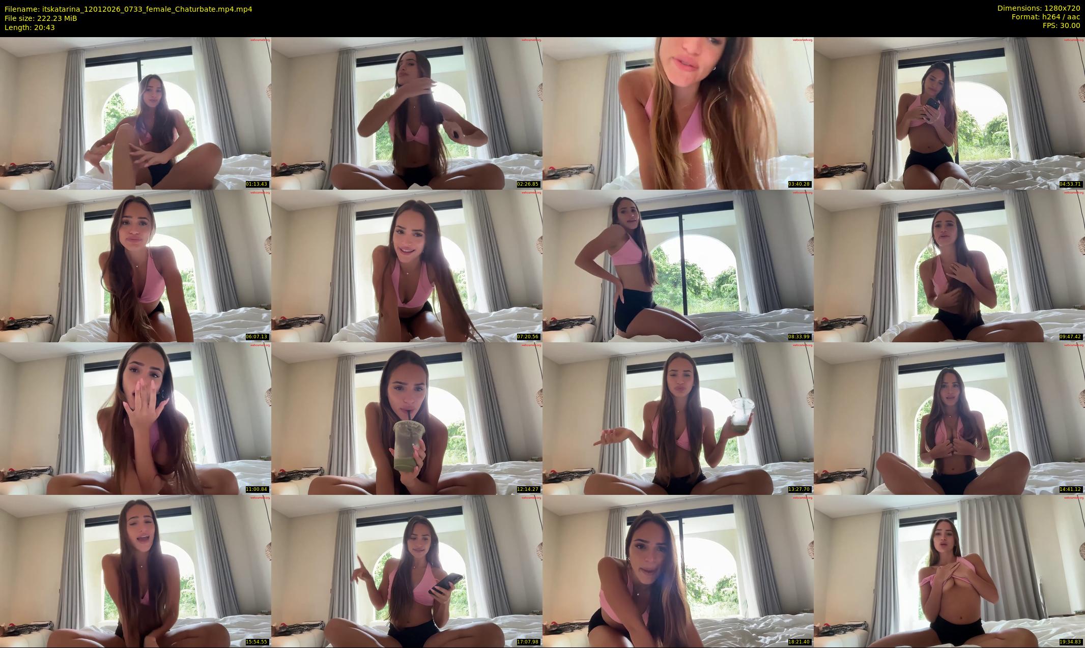 itskatarina — 21 minute Chaturbate female cam show recording, 720p, Jan 12, 2026
