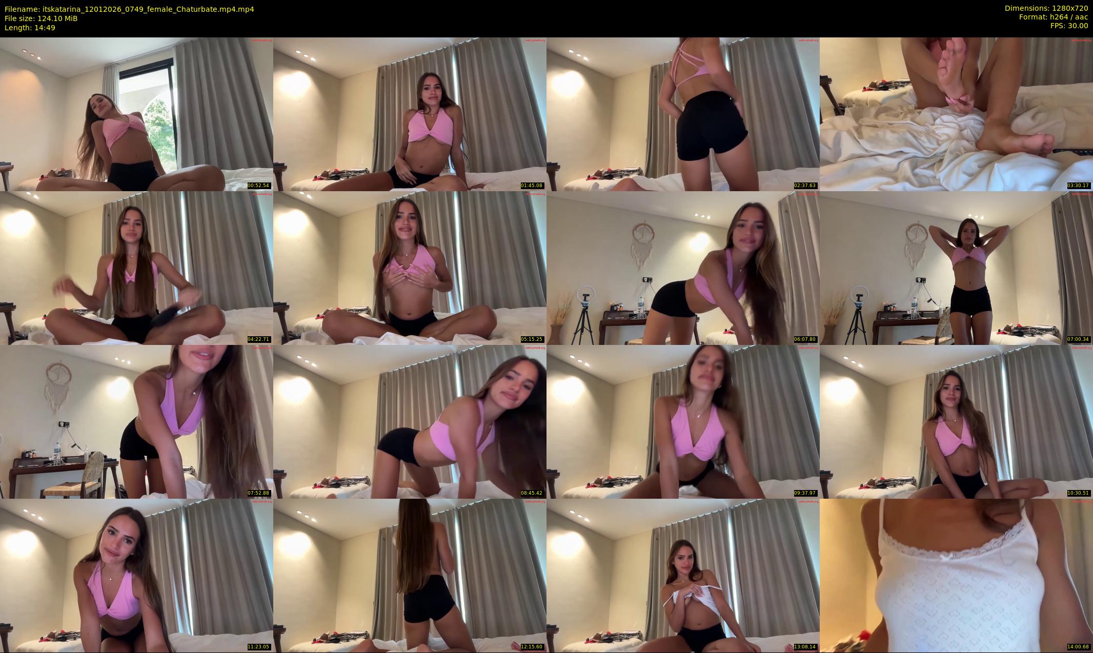 itskatarina — 15 minute Chaturbate female cam show recording, 720p, Jan 12, 2026