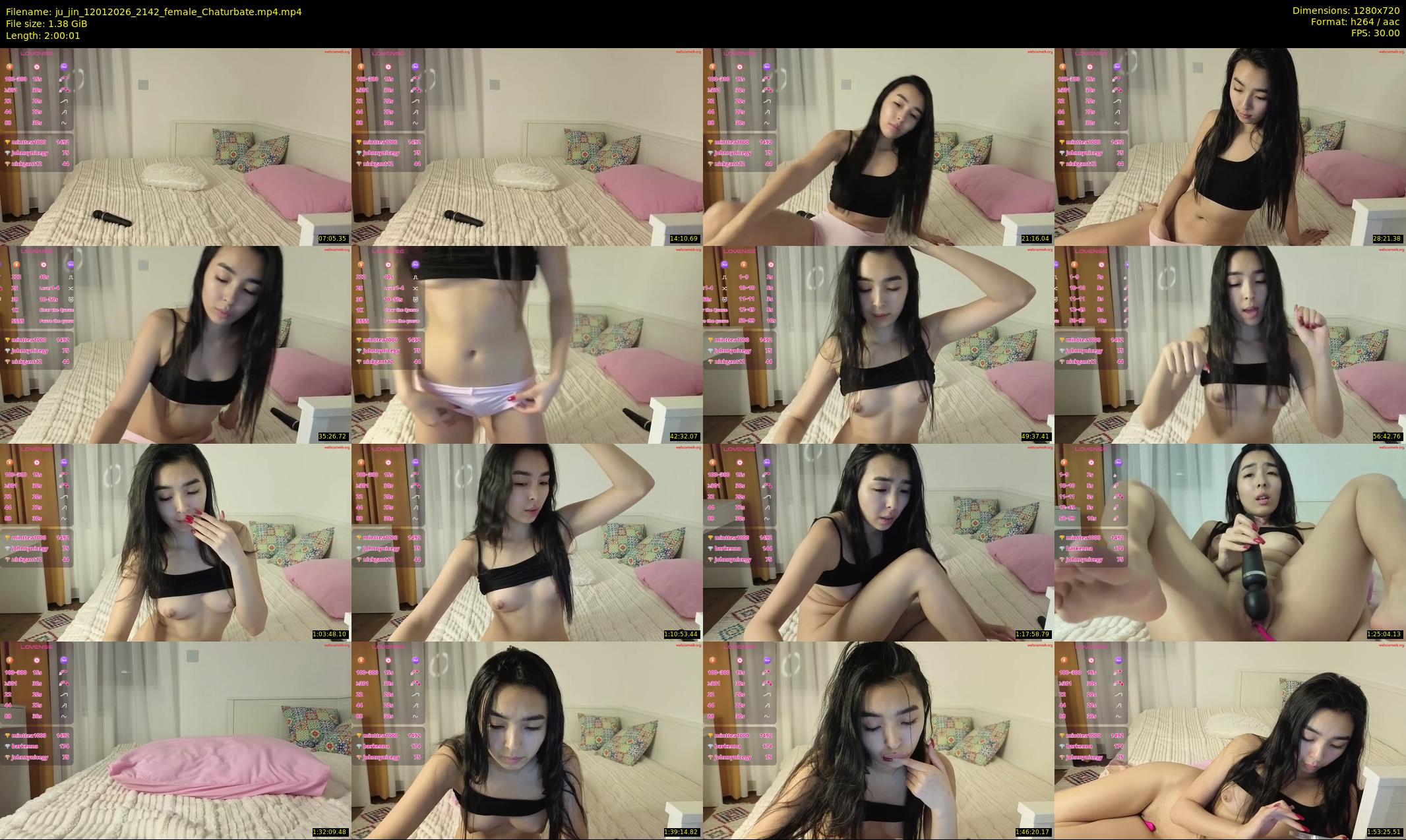 ju_jin — 121 minute Chaturbate female cam show recording, 720p, Jan 12, 2026