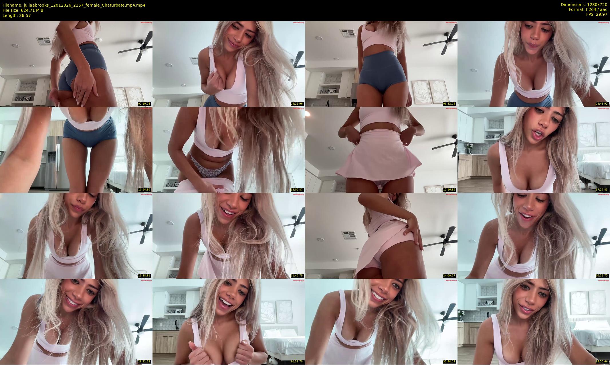 juliaabrooks — 37 minute Chaturbate female cam show recording, 720p, Jan 12, 2026