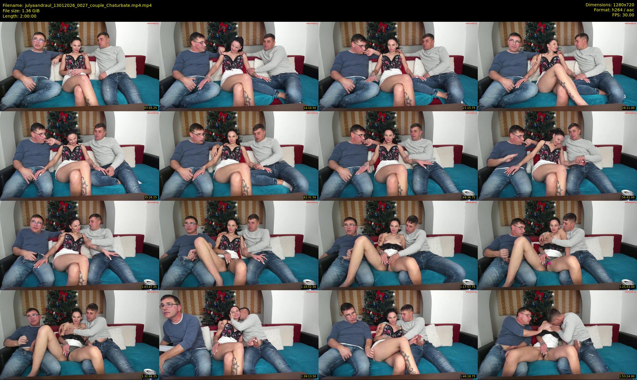 julyaandraul — 120 minute Chaturbate couple cam show recording, 720p, Jan 13, 2026