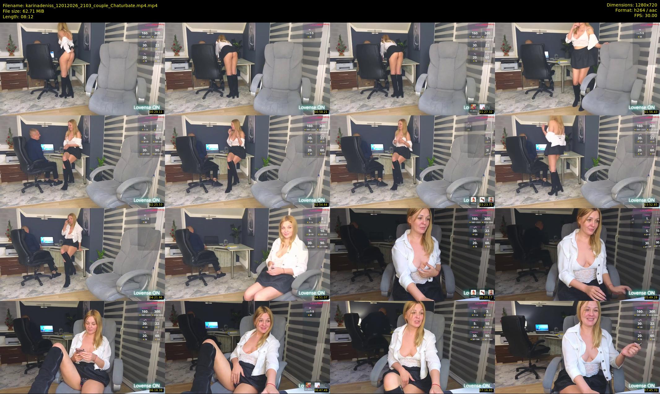 karinadeniss — 9 minute Chaturbate couple cam show recording, 720p, Jan 12, 2026