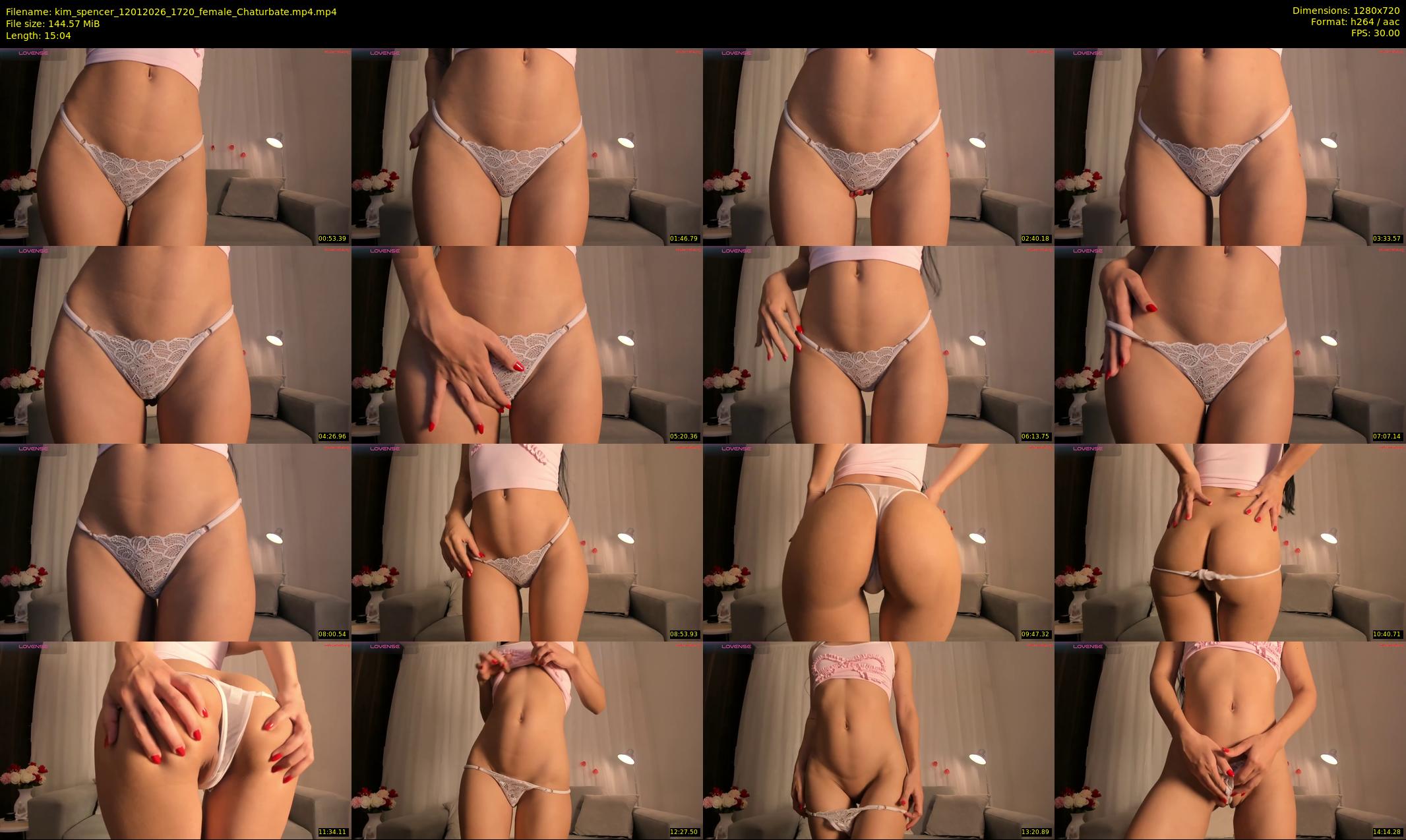 kim_spencer — 16 minute Chaturbate female cam show recording, 720p, Jan 12, 2026