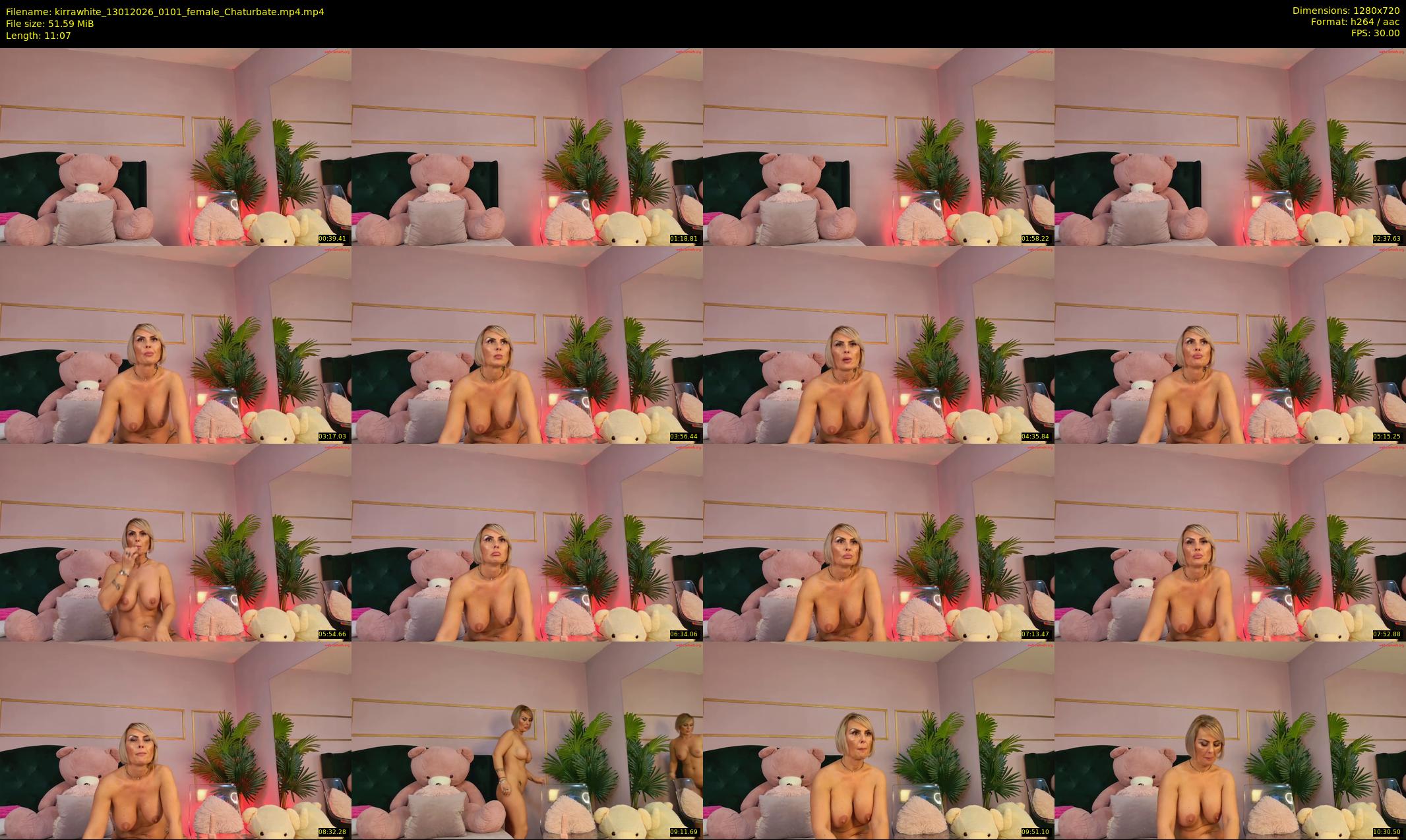 kirrawhite — 12 minute Chaturbate female cam show recording, 720p, Jan 13, 2026