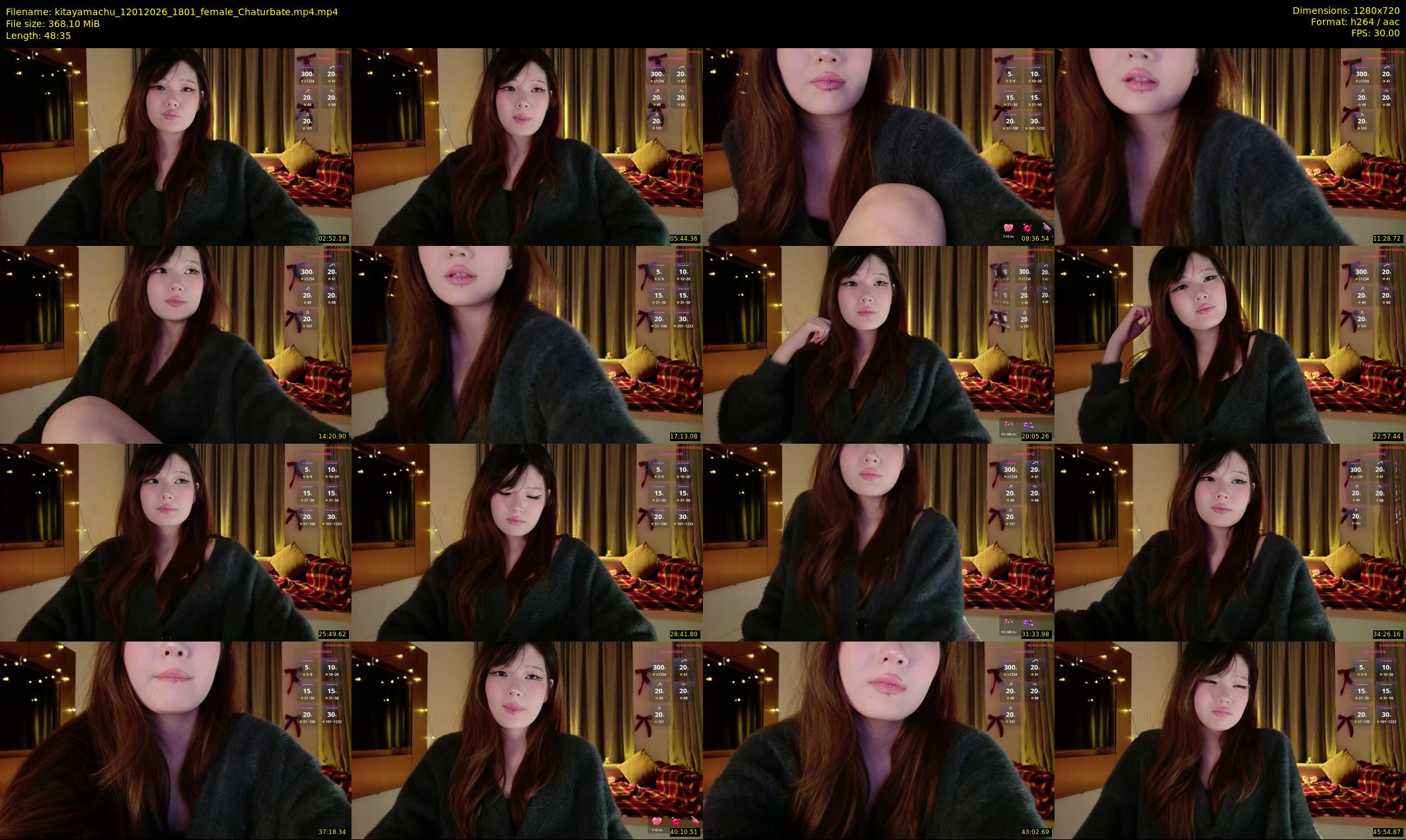 kitayamachu — 49 minute Chaturbate female cam show recording, 720p, Jan 12, 2026