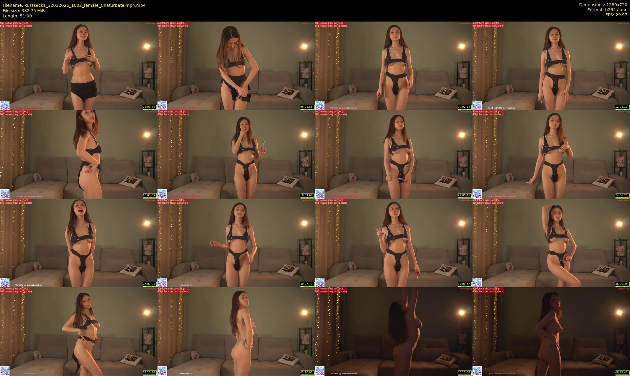 kusssecka — 51 minute Chaturbate female cam show recording, 720p, Jan 12, 2026