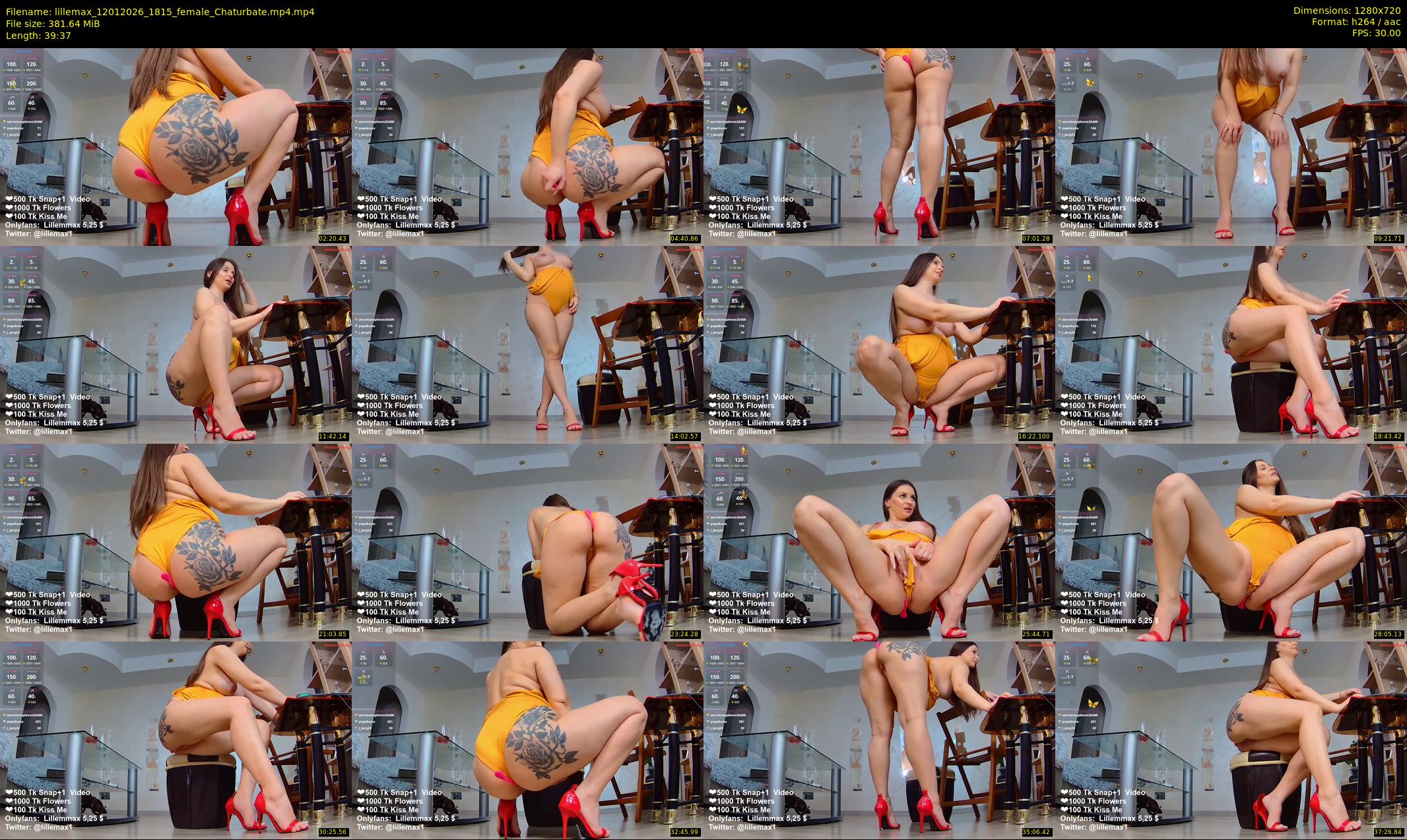 lillemax — 40 minute Chaturbate female cam show recording, 720p, Jan 12, 2026