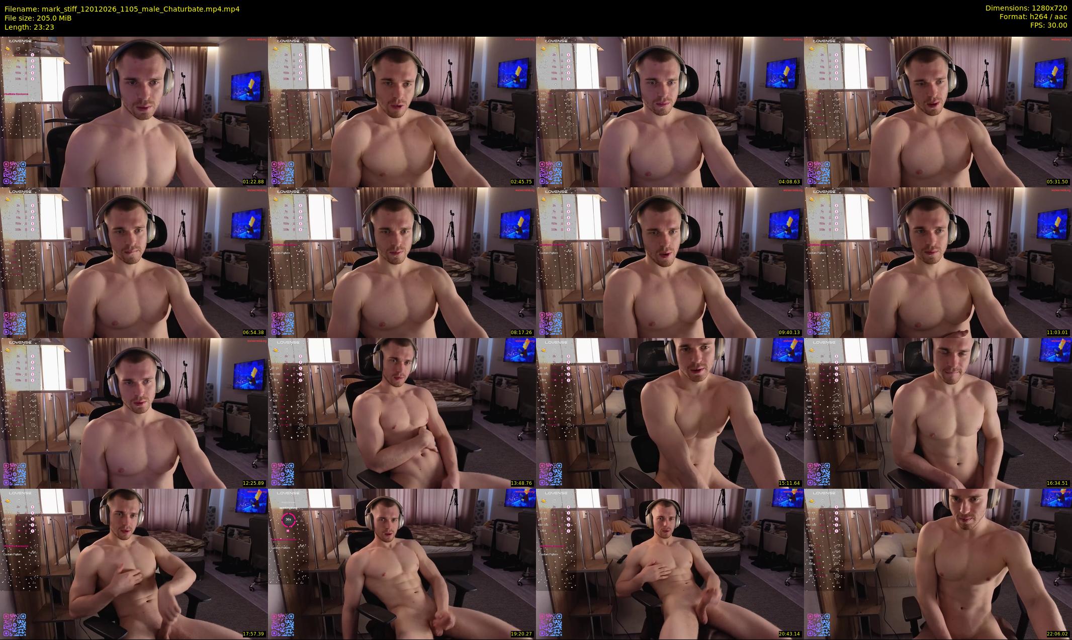 mark_stiff — 24 minute Chaturbate male cam show recording, 720p, Jan 12, 2026