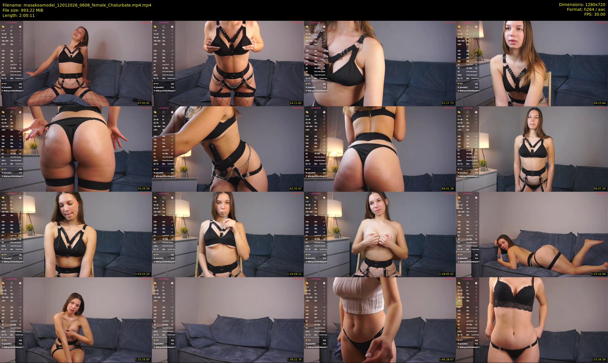masakoamodei — 121 minute Chaturbate female cam show recording, 720p, Jan 12, 2026