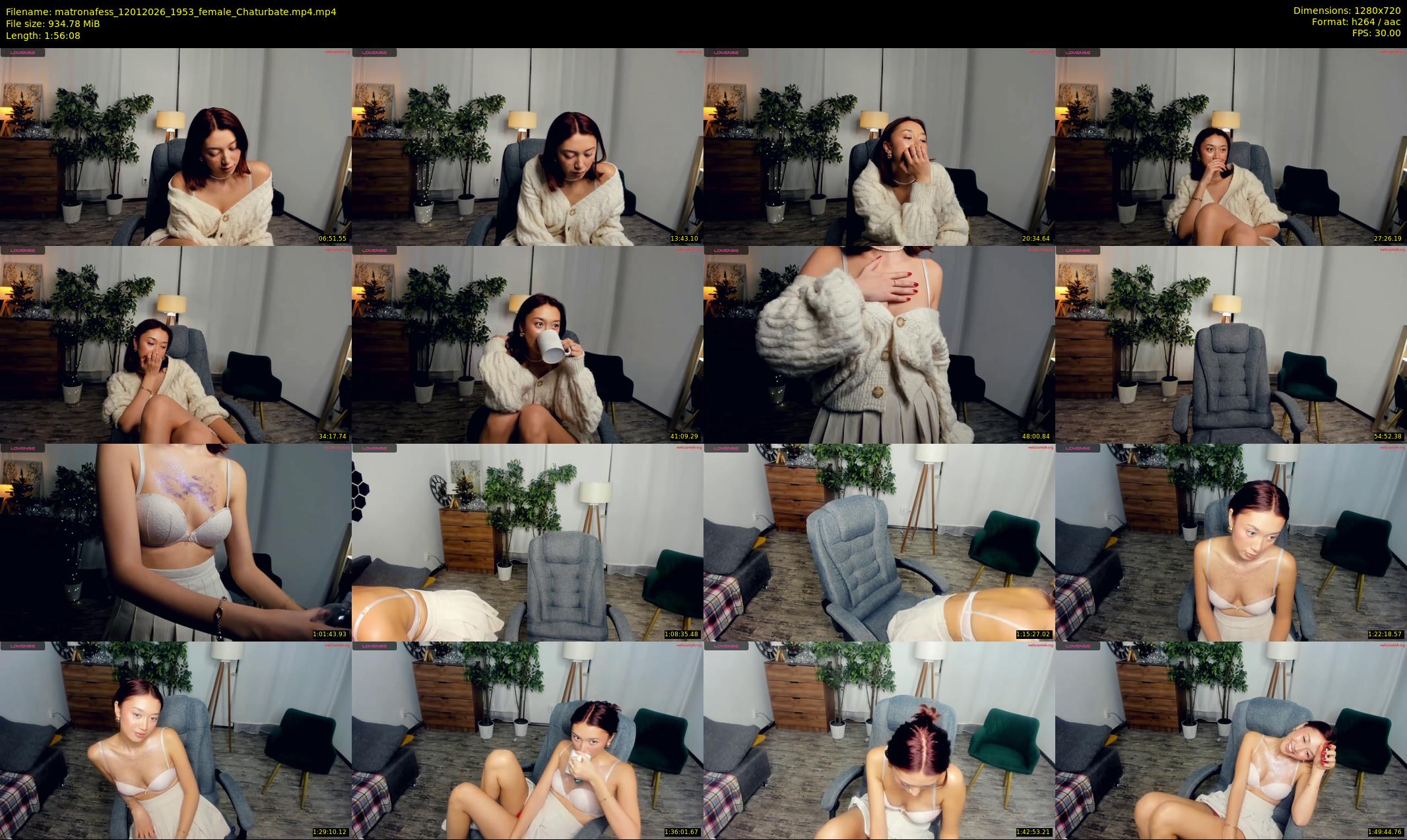 matronafess — 117 minute Chaturbate female cam show recording, 720p, Jan 12, 2026