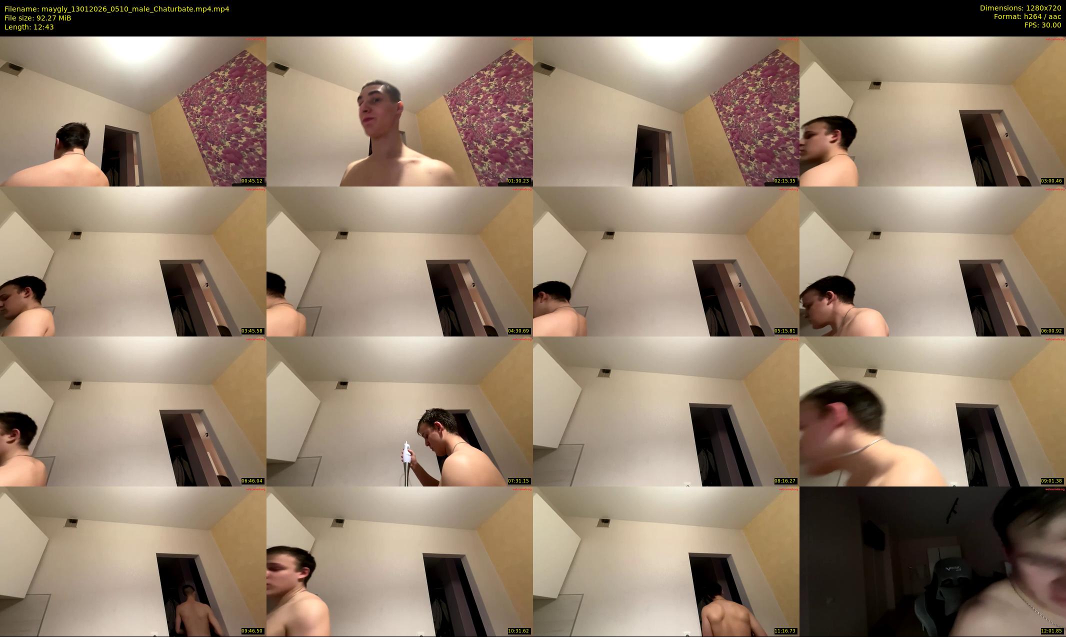 maygly — 13 minute Chaturbate male cam show recording, 720p, Jan 13, 2026