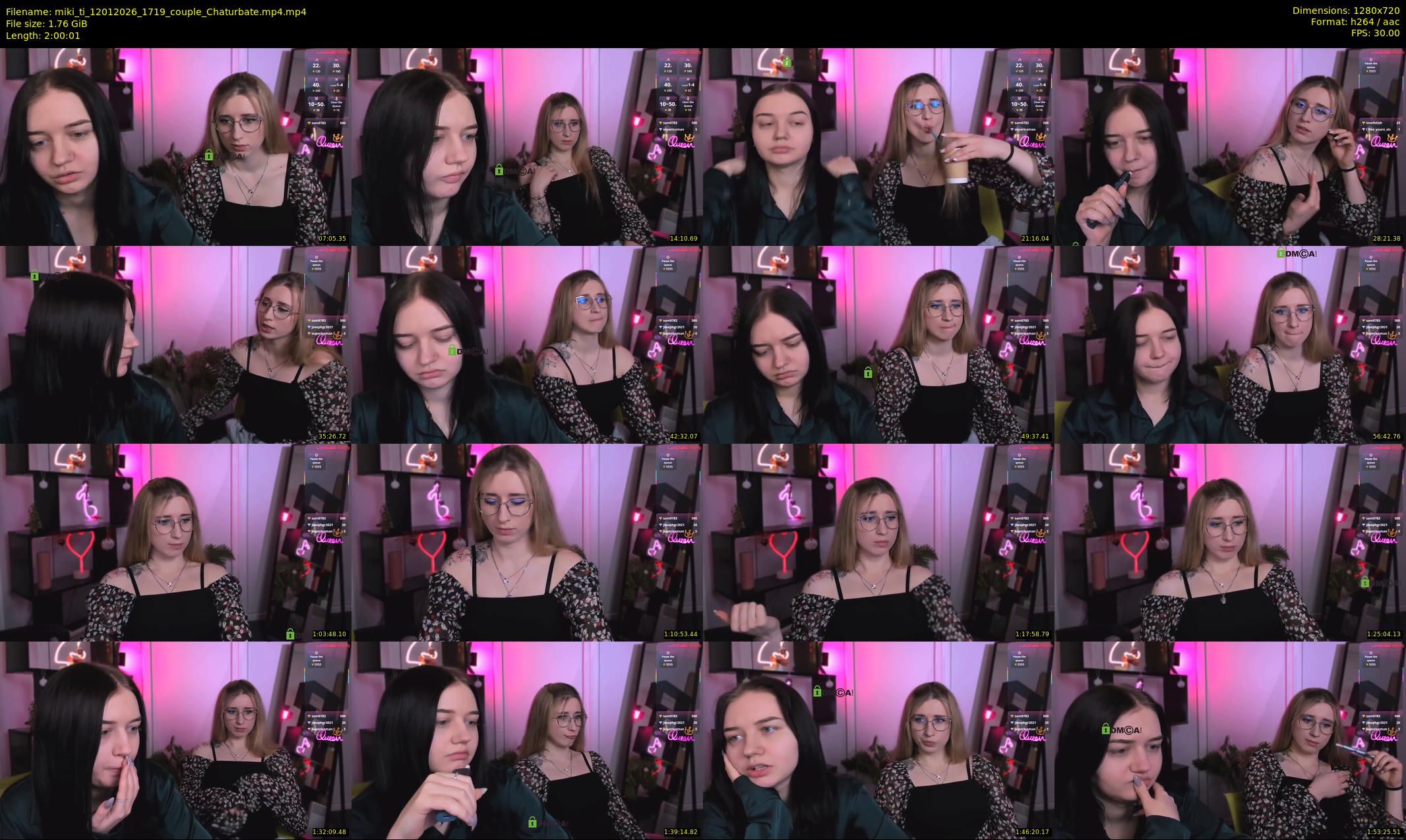 miki_ti — 121 minute Chaturbate female cam show recording, 720p, Jan 12, 2026