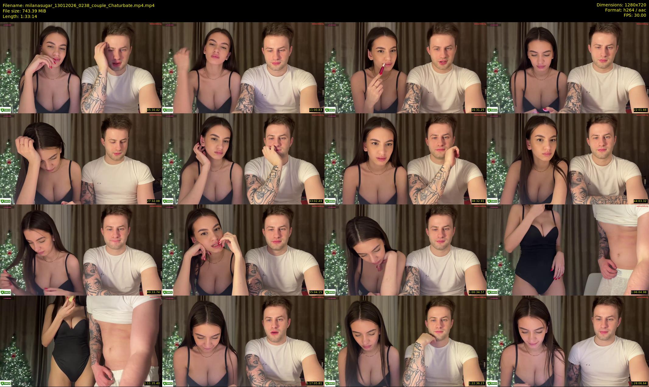 milanasugar — 94 minute Chaturbate couple cam show recording, 720p, Jan 13, 2026