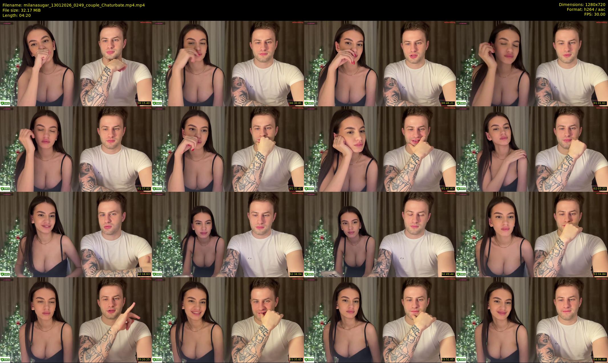 milanasugar — 5 minute Chaturbate couple cam show recording, 720p, Jan 13, 2026