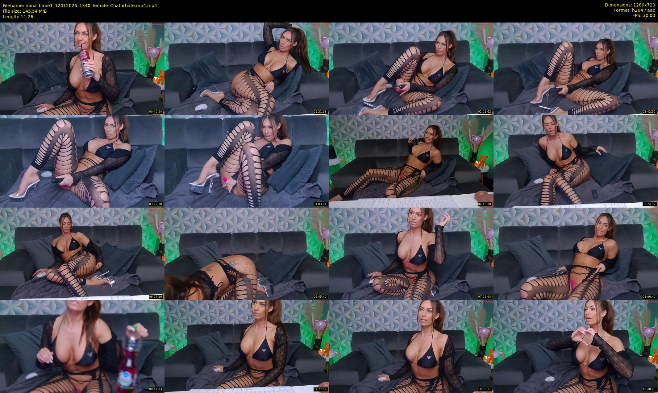 mina_babe1 — 12 minute Chaturbate female cam show recording, 720p, Jan 12, 2026
