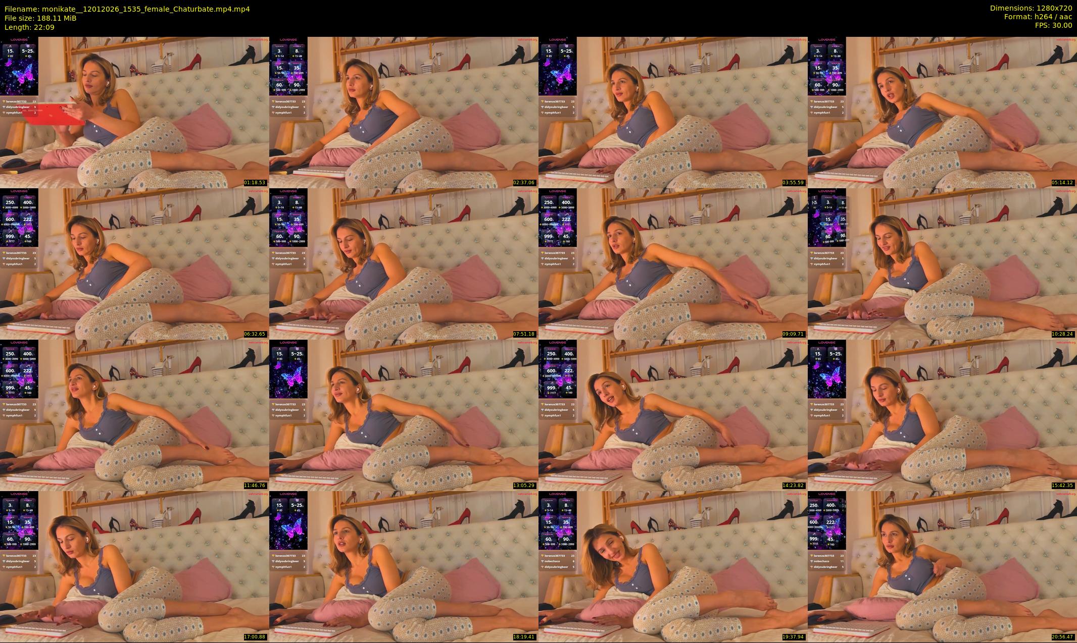 monikate_ — 23 minute Chaturbate couple cam show recording, 720p, Jan 12, 2026