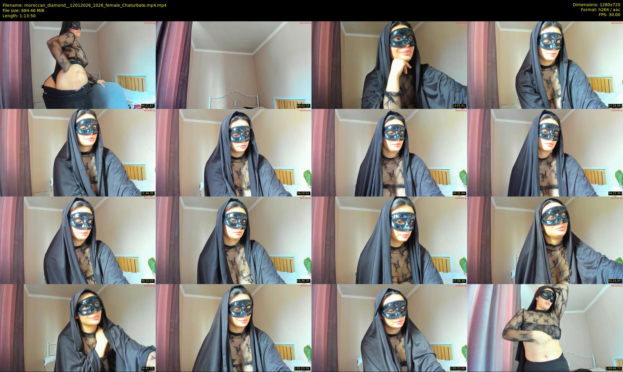 moroccan_diamond_ — 74 minute Chaturbate female cam show recording, 720p, Jan 12, 2026