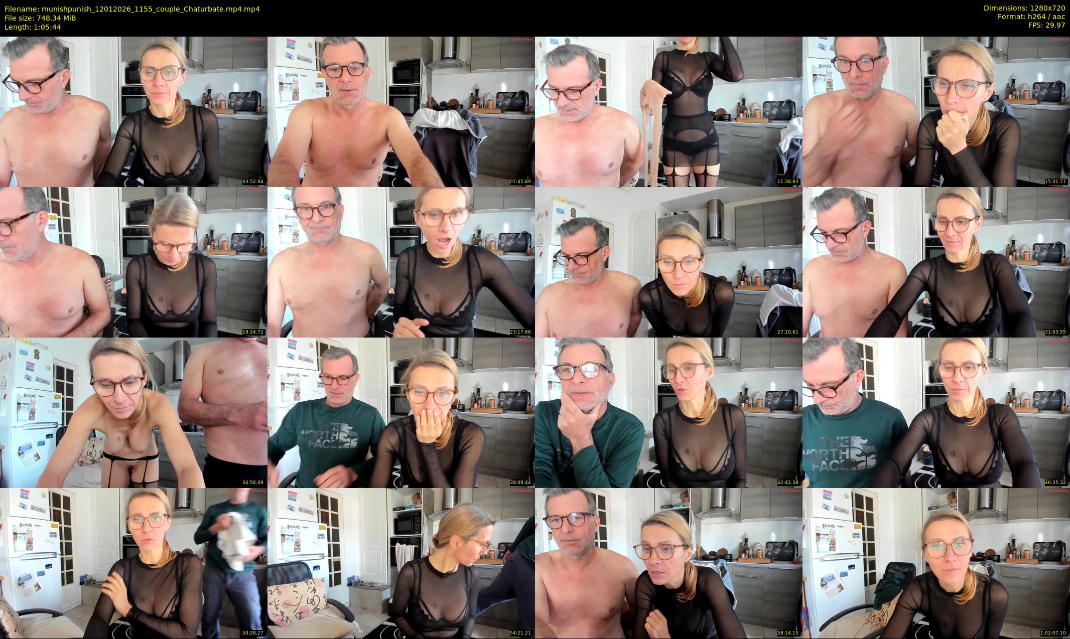 munishpunish — 66 minute Chaturbate couple cam show recording, 720p, Jan 12, 2026