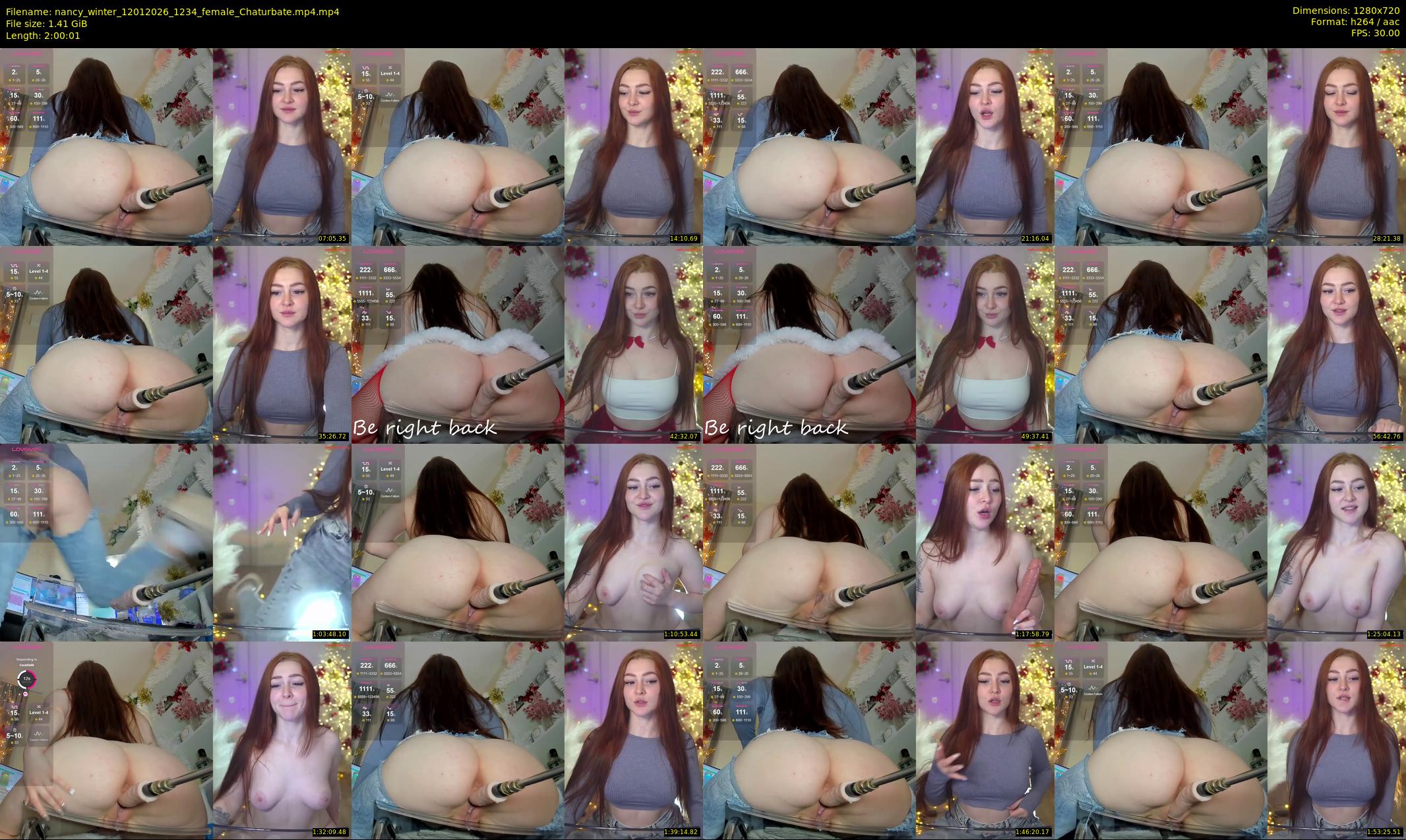 nancy_winter — 121 minute Chaturbate female cam show recording, 720p, Jan 12, 2026