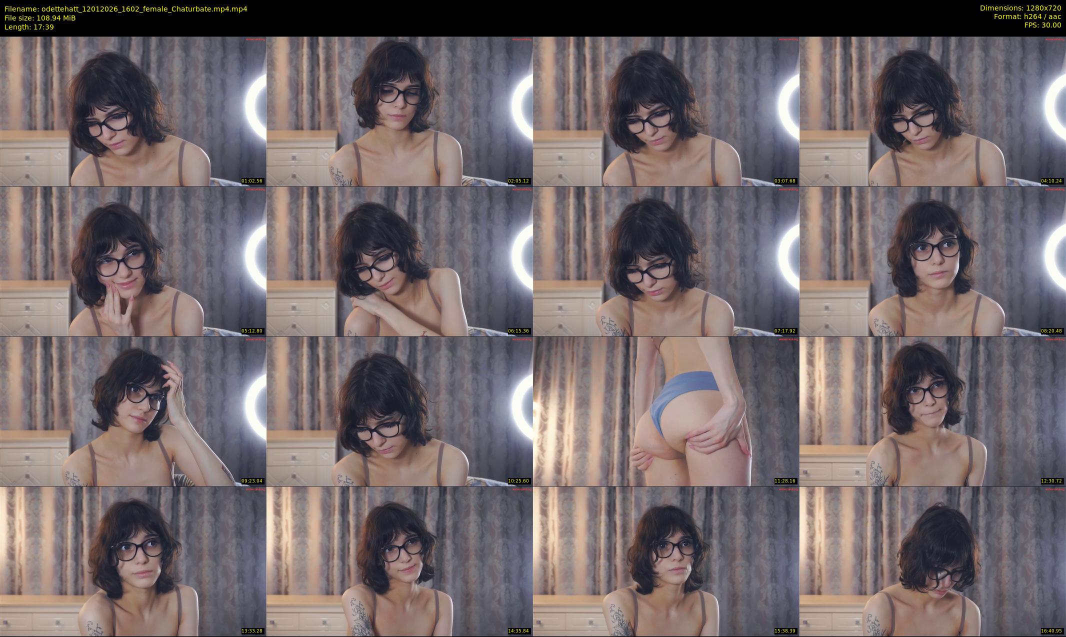 odettehatt — 18 minute Chaturbate female cam show recording, 720p, Jan 12, 2026