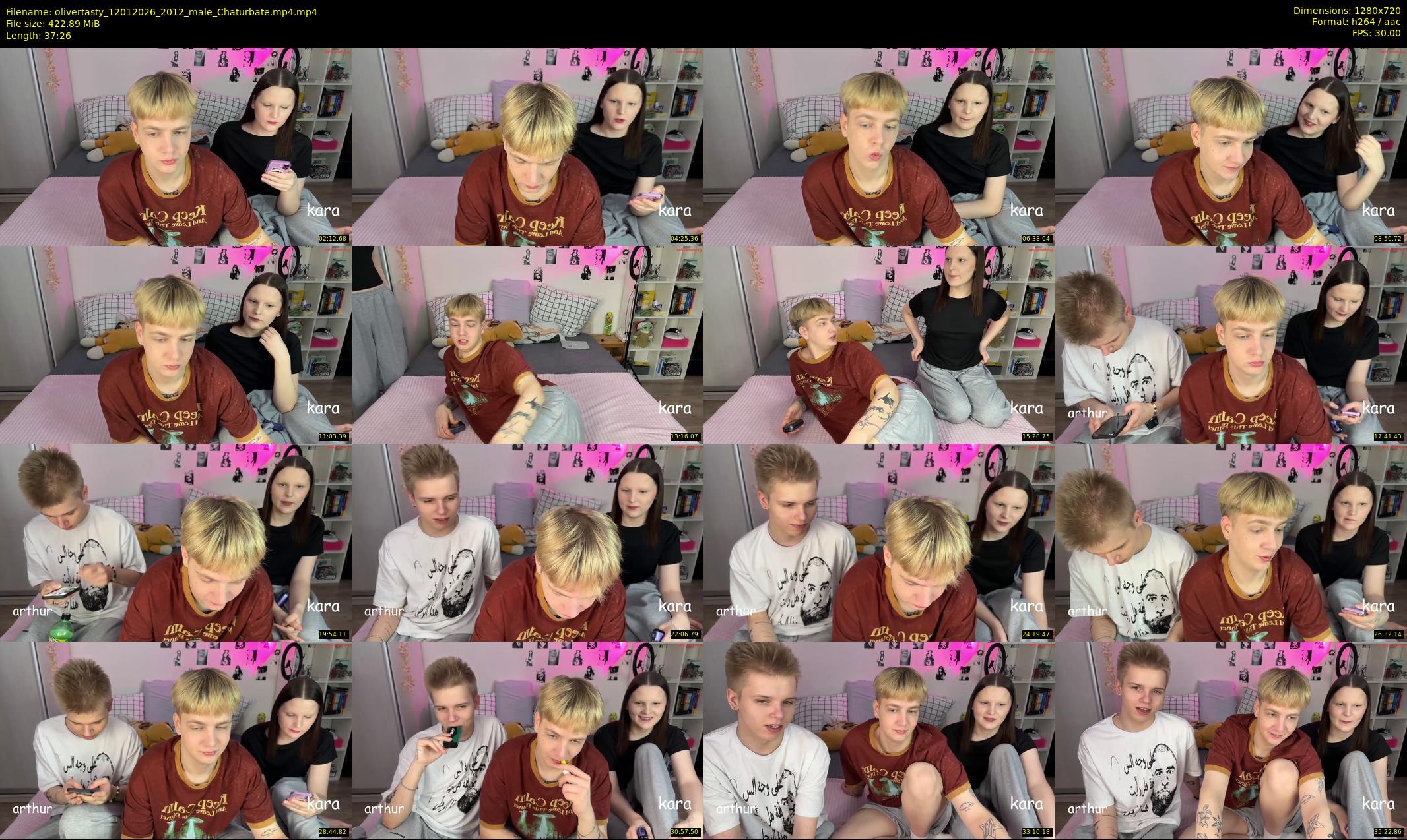 olivertasty — 38 minute Chaturbate male cam show recording, 720p, Jan 12, 2026