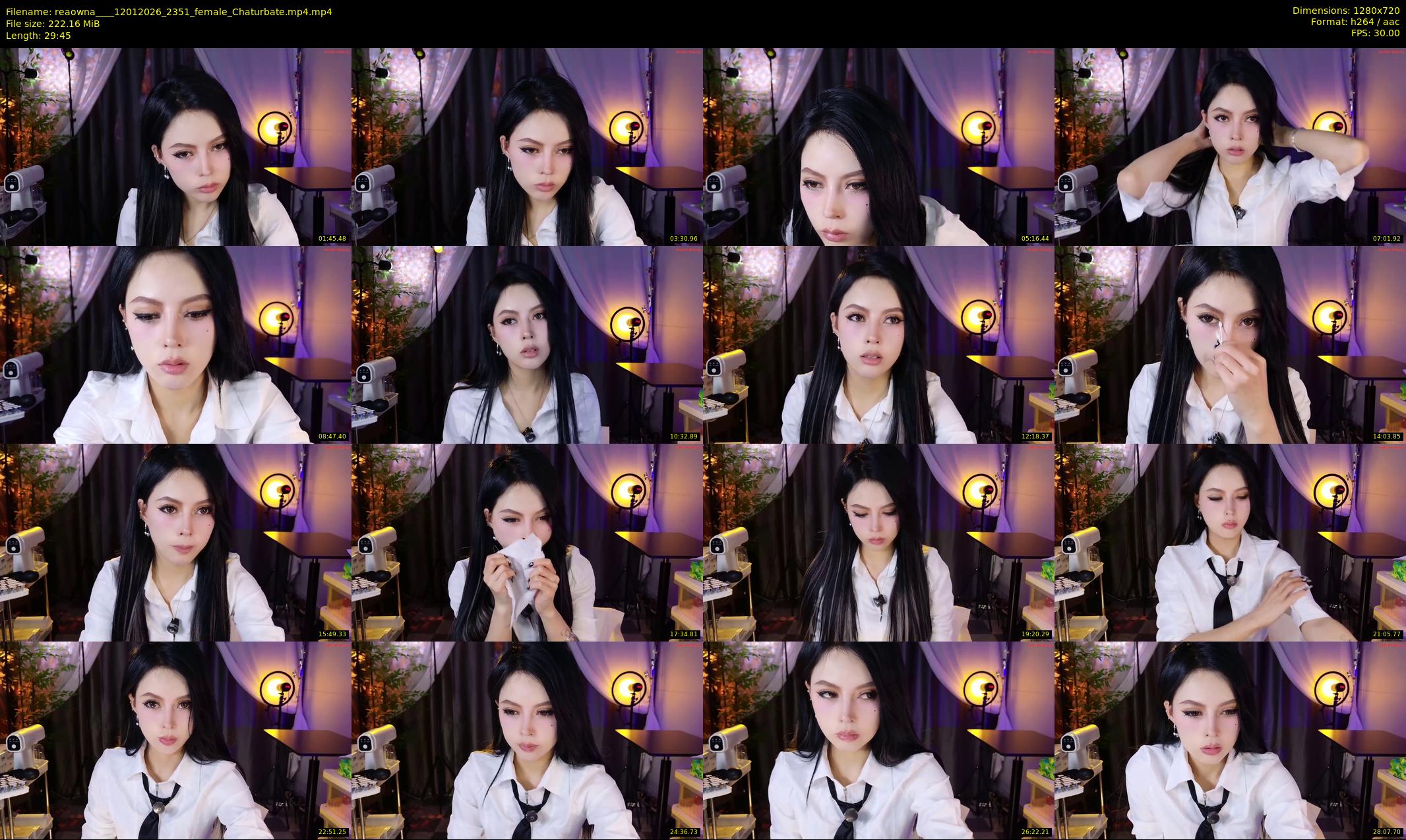 reaowna___ — 30 minute Chaturbate female cam show recording, 720p, Jan 12, 2026