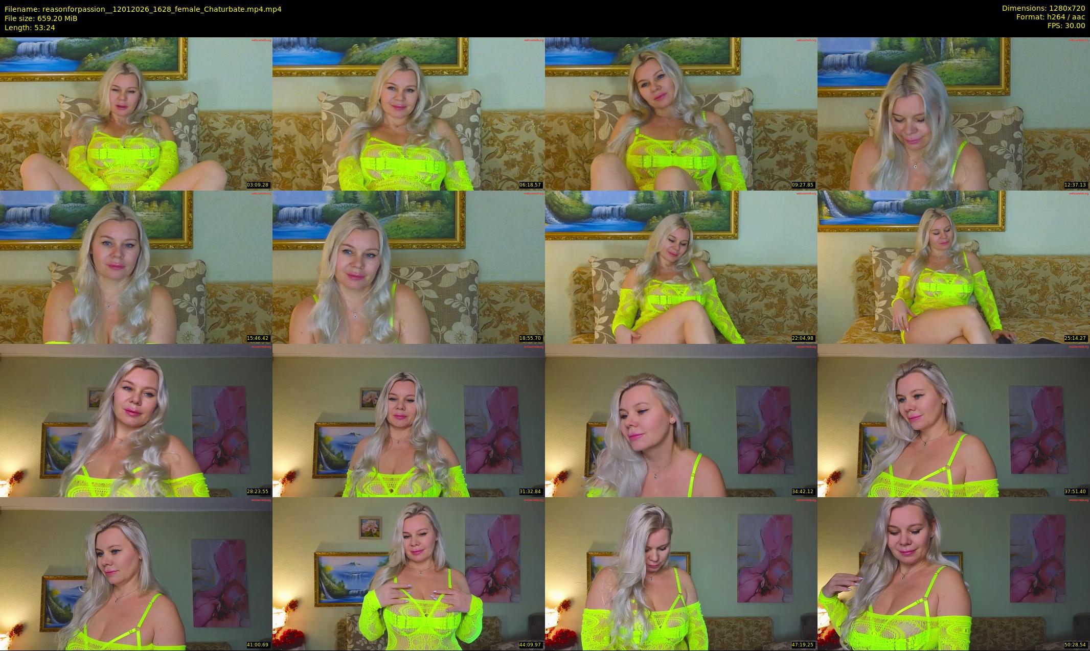 reasonforpassion_ — 54 minute Chaturbate female cam show recording, 720p, Jan 12, 2026
