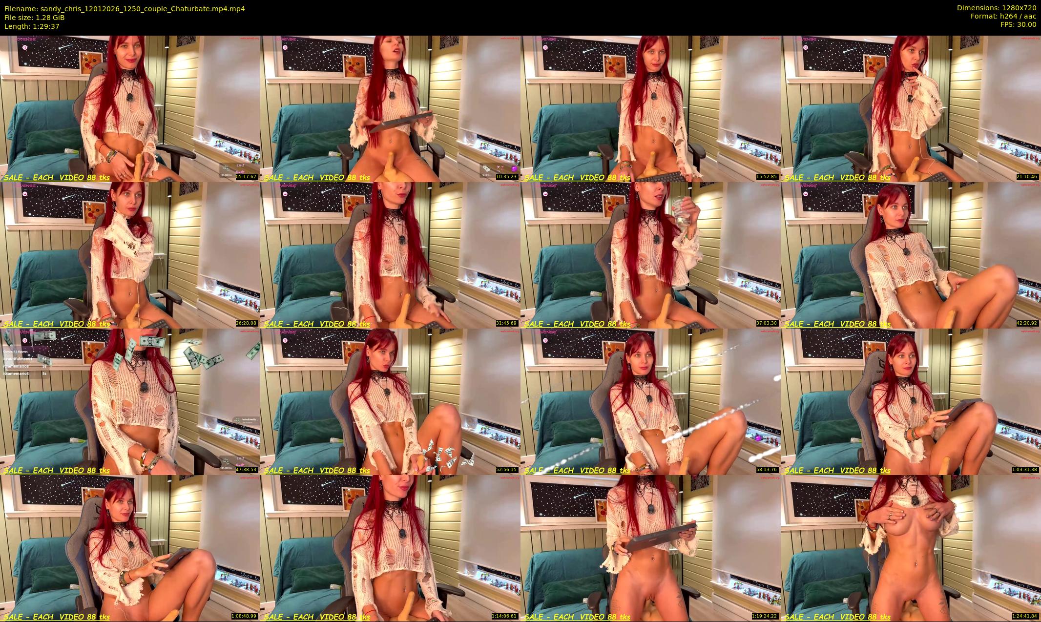 sandy_chris — 90 minute Chaturbate couple cam show recording, 720p, Jan 12, 2026